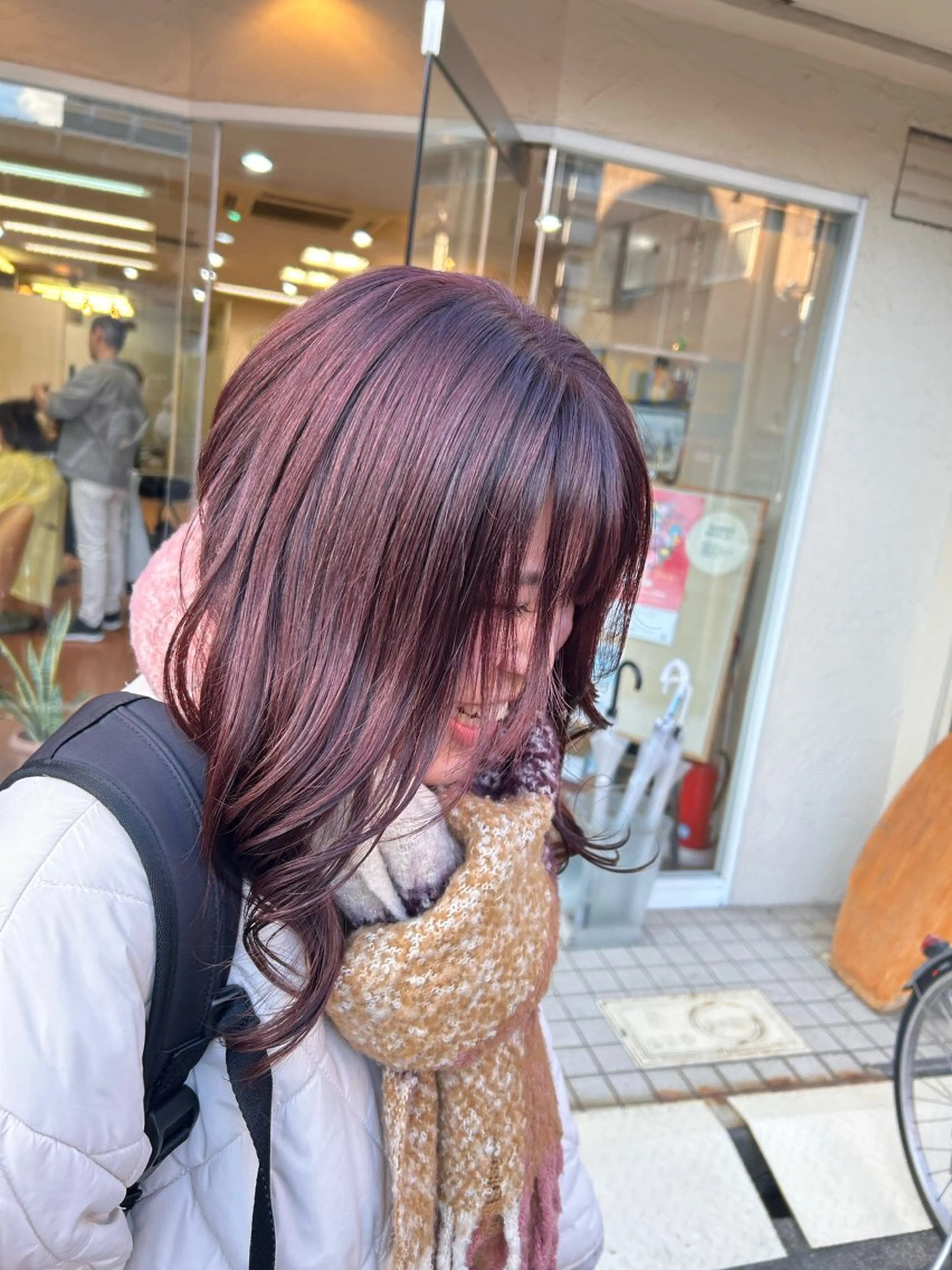 セミロング ヘアカラー 濱川 良栄のヘアスタイル