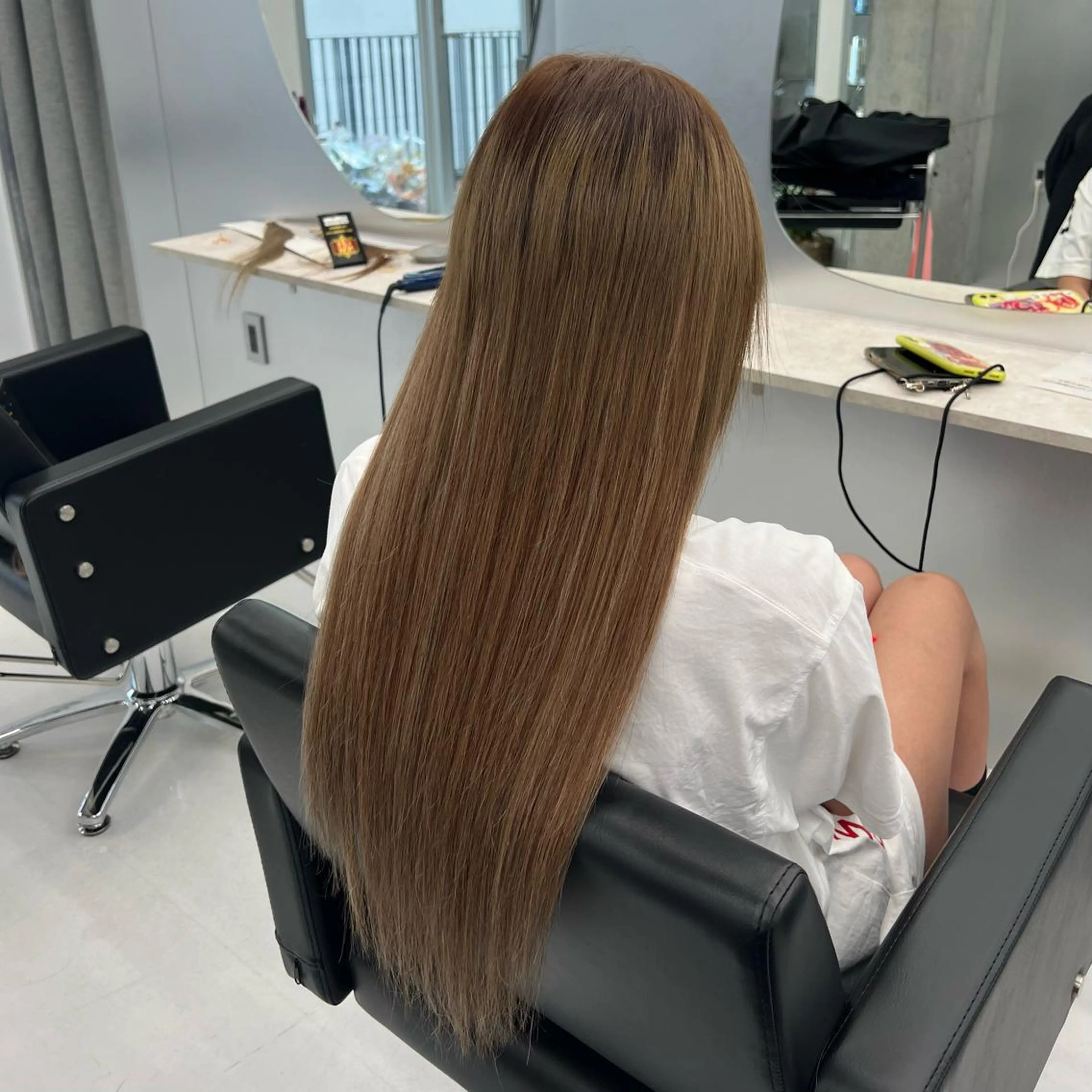 ロング ヘアアレンジ カット エクステ ヘアセット 👑垢抜け韓国ヘア ハッシュカット唯澄のヘアスタイル