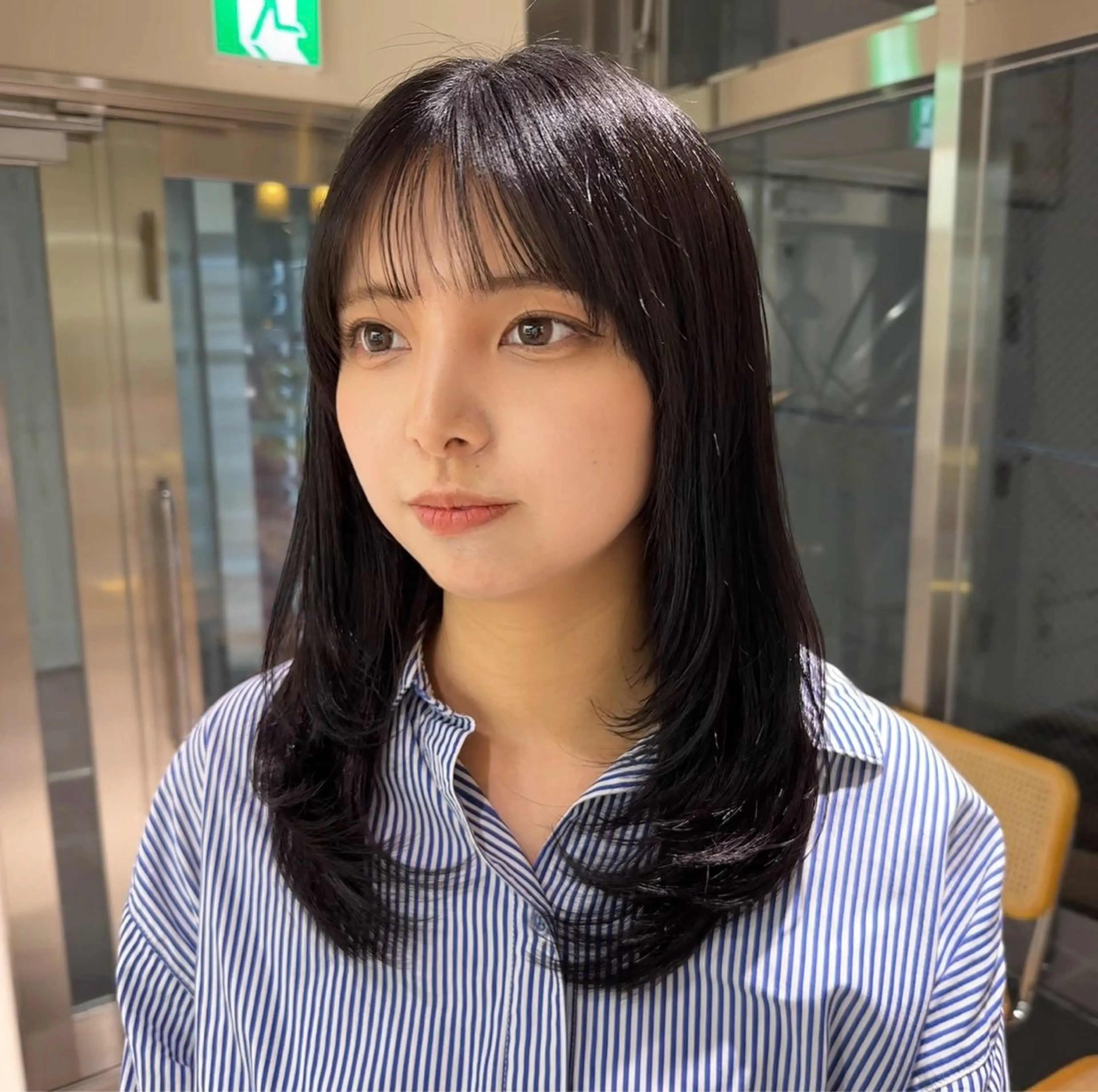 セミロング レイヤーカット 石井歩 広島/ボブ/レイヤーのヘアスタイル