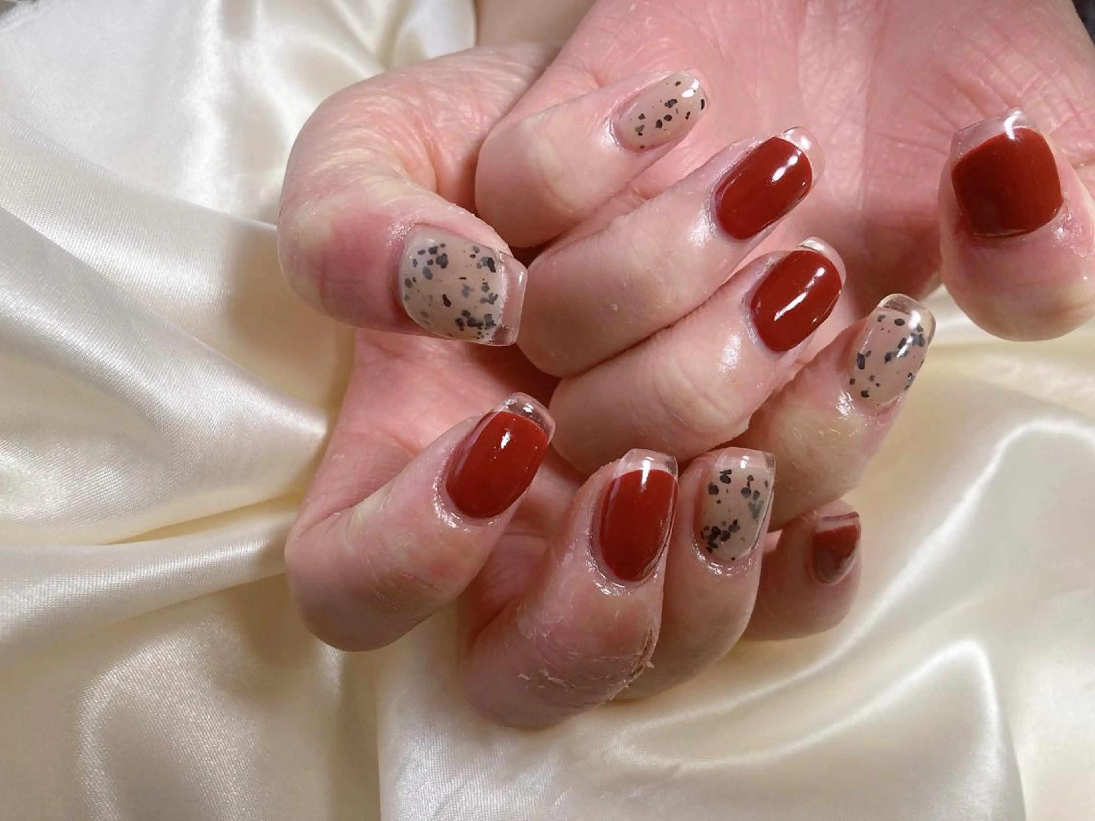 ネイル クリアネイル フレンチネイル ジェルネイル kikinail 溝の口のネイルデザイン