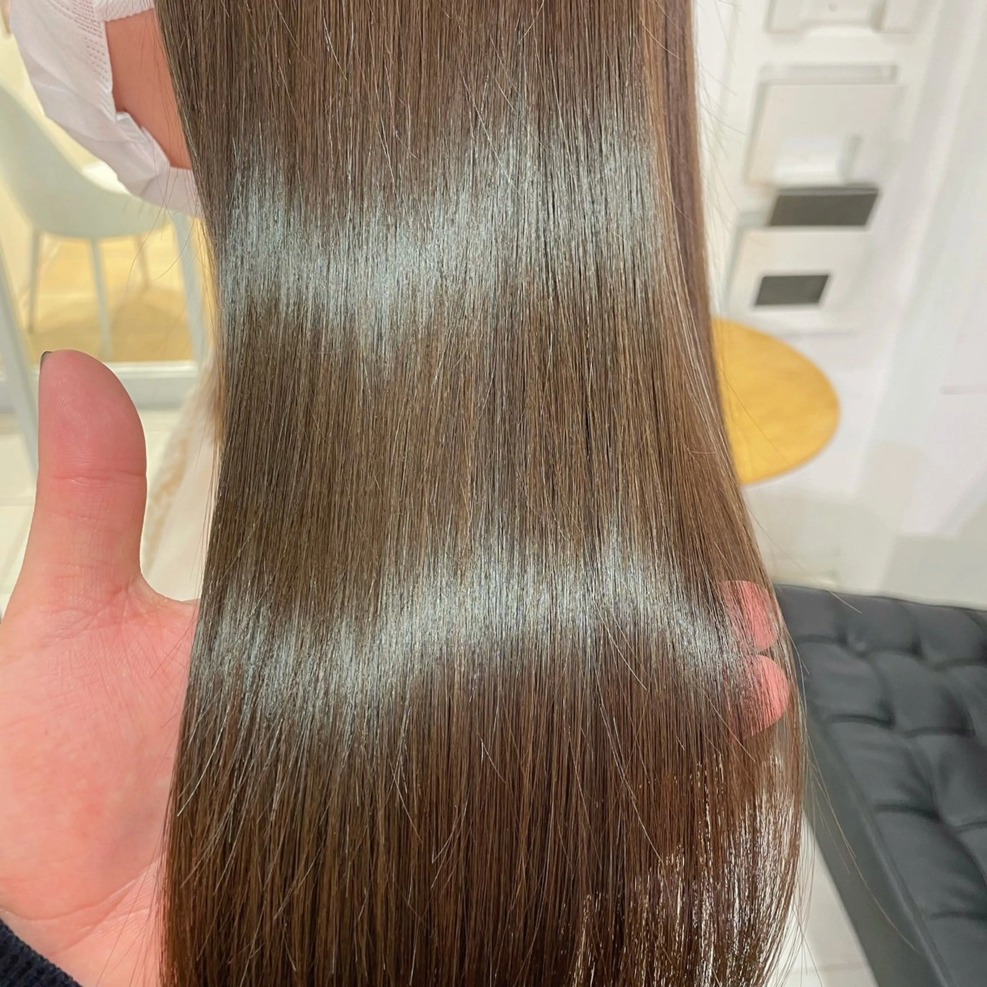 セミロング カラー アッシュ ベージュカラー 透明感カラー ヘアカラー 堀江将太朗/恵比寿/ メンズカットのヘアスタイル