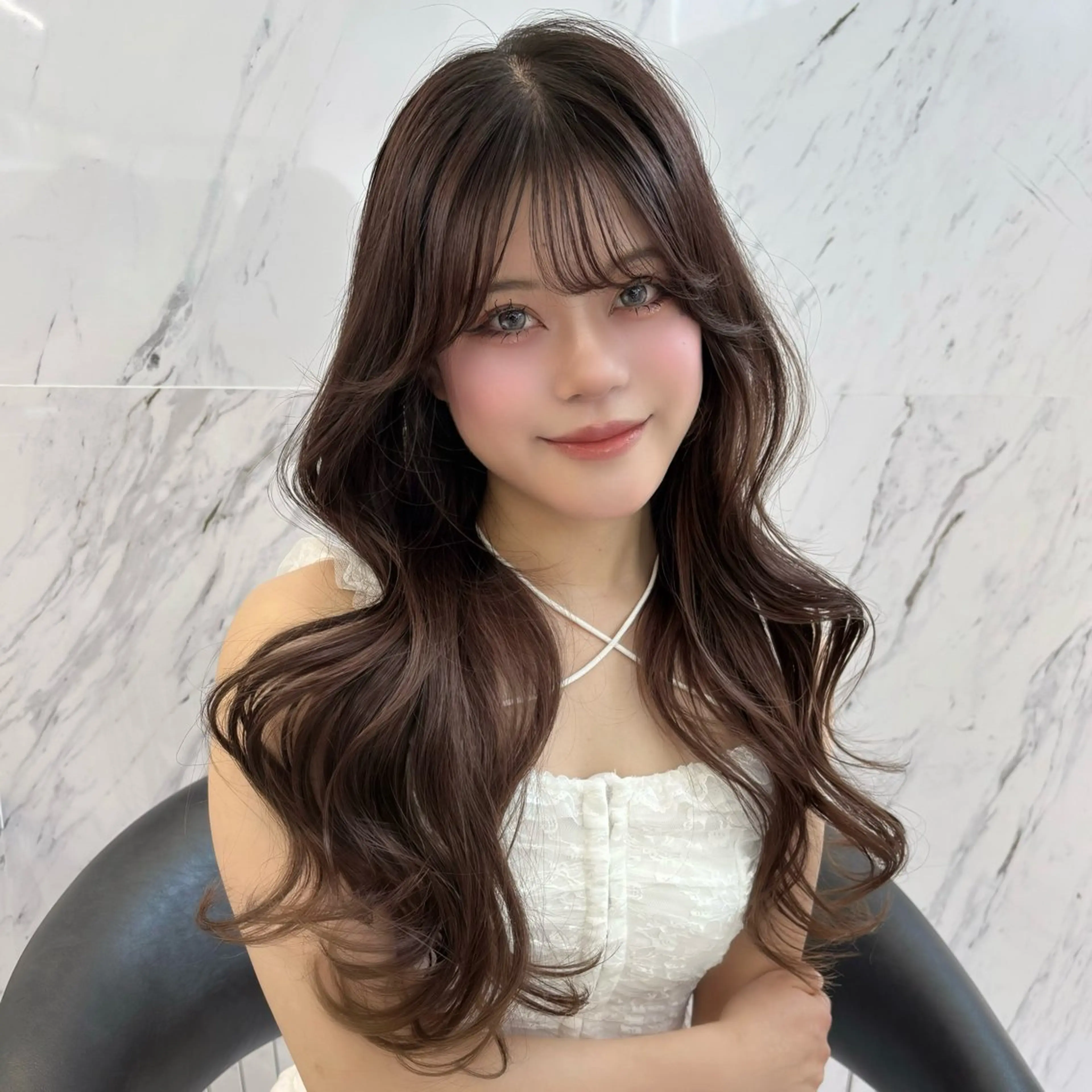 ロング カラー ロング カット ヘアカラー トリートメント ParveMix 🪽鳥取彩花のヘアスタイル