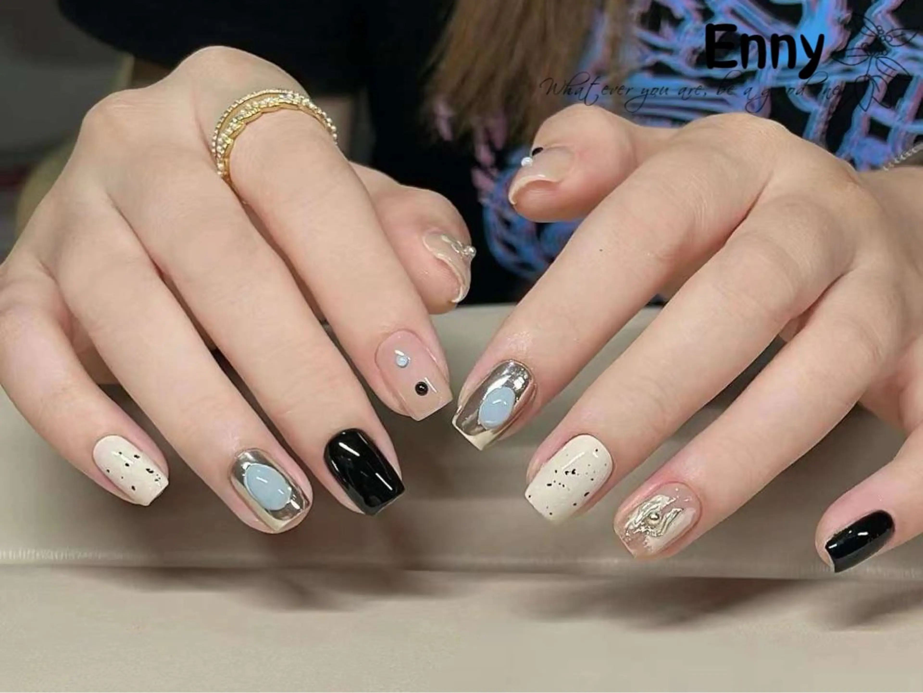 ネイル チークネイル 長さ出し フットネイル フレンチネイル ガラスフレンチ Nailsalon Ennyのネイルデザイン