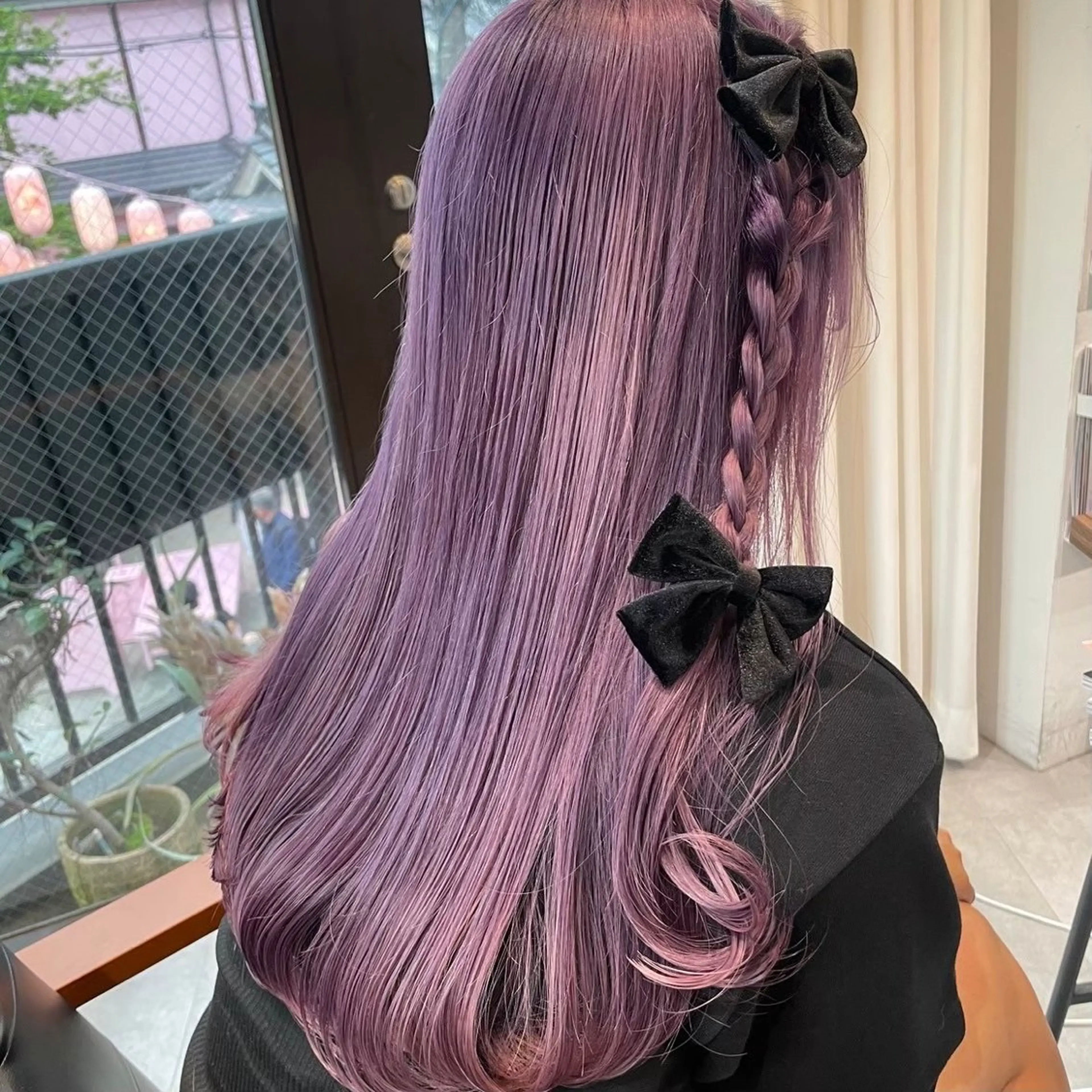 ロング カラー ベージュカラー ラベンダーカラー ラベンダーベージュ ‎Lby home 🪽mikuのヘアスタイル