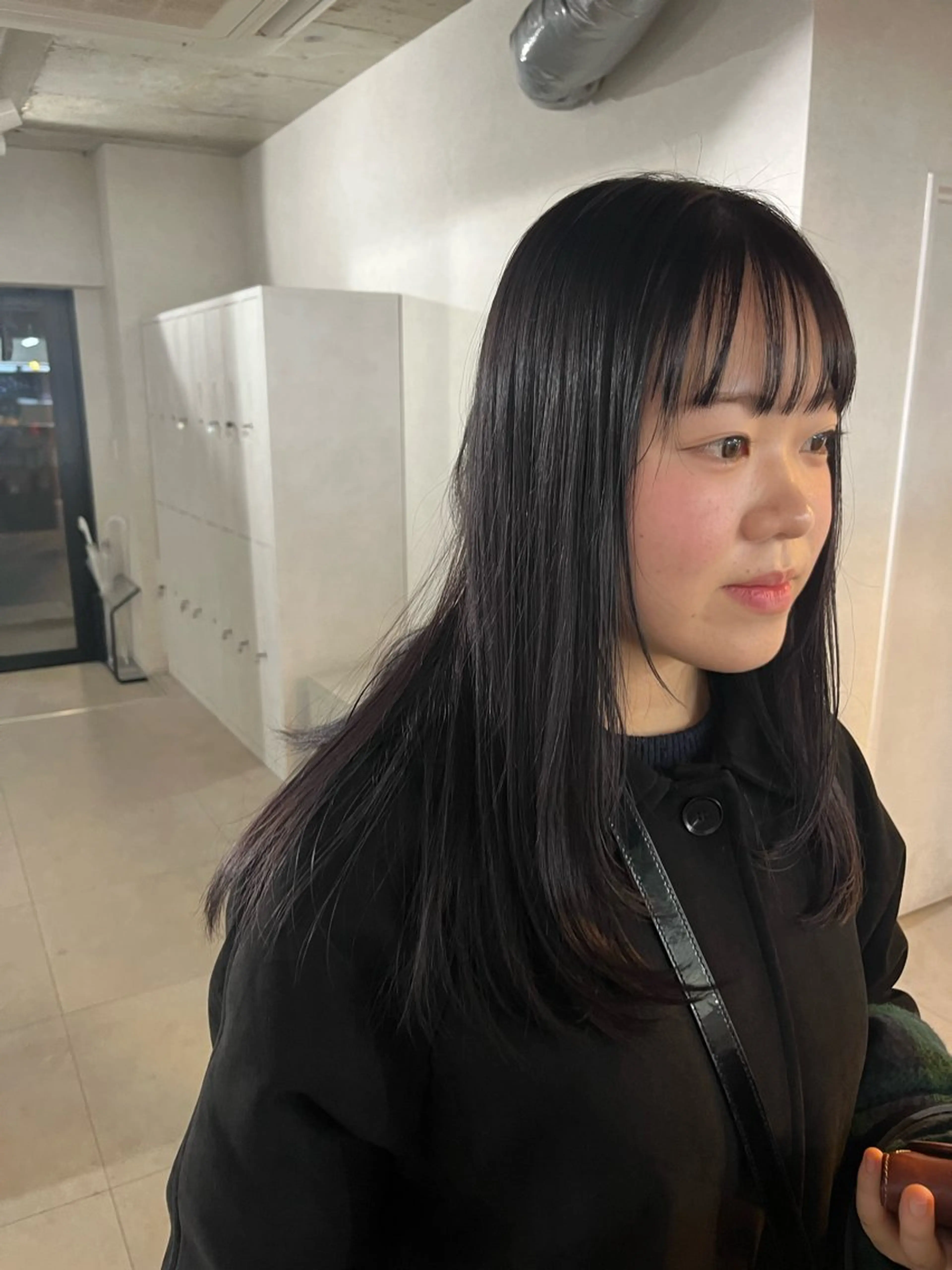 ロング カラー パープルカラー anon Loemのヘアスタイル