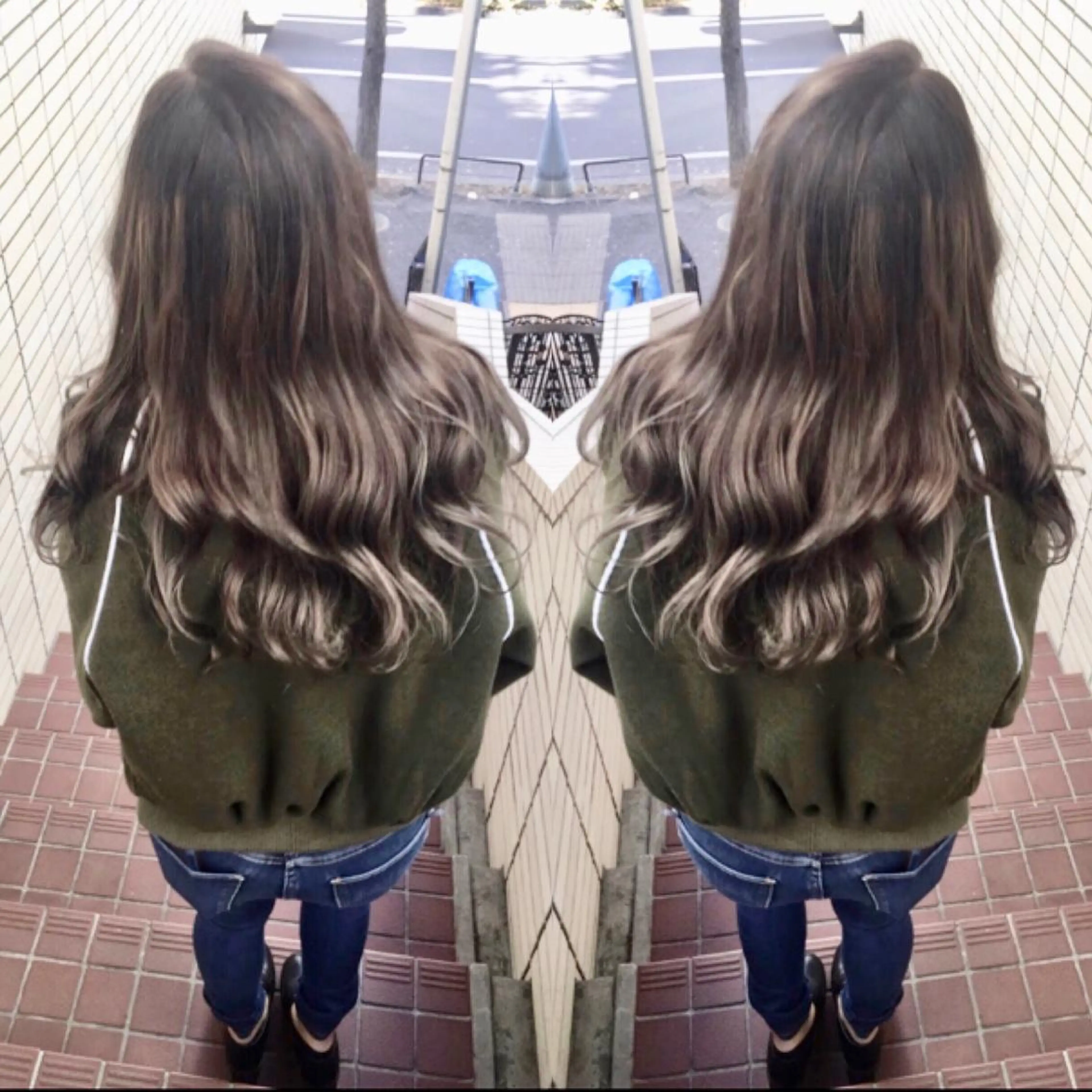 ロング カラー 透明感カラー グラデーションカラー グレージュ ハイライトカラー 外国人風カラー 🤍2nd🤍田所 美希のヘアスタイル