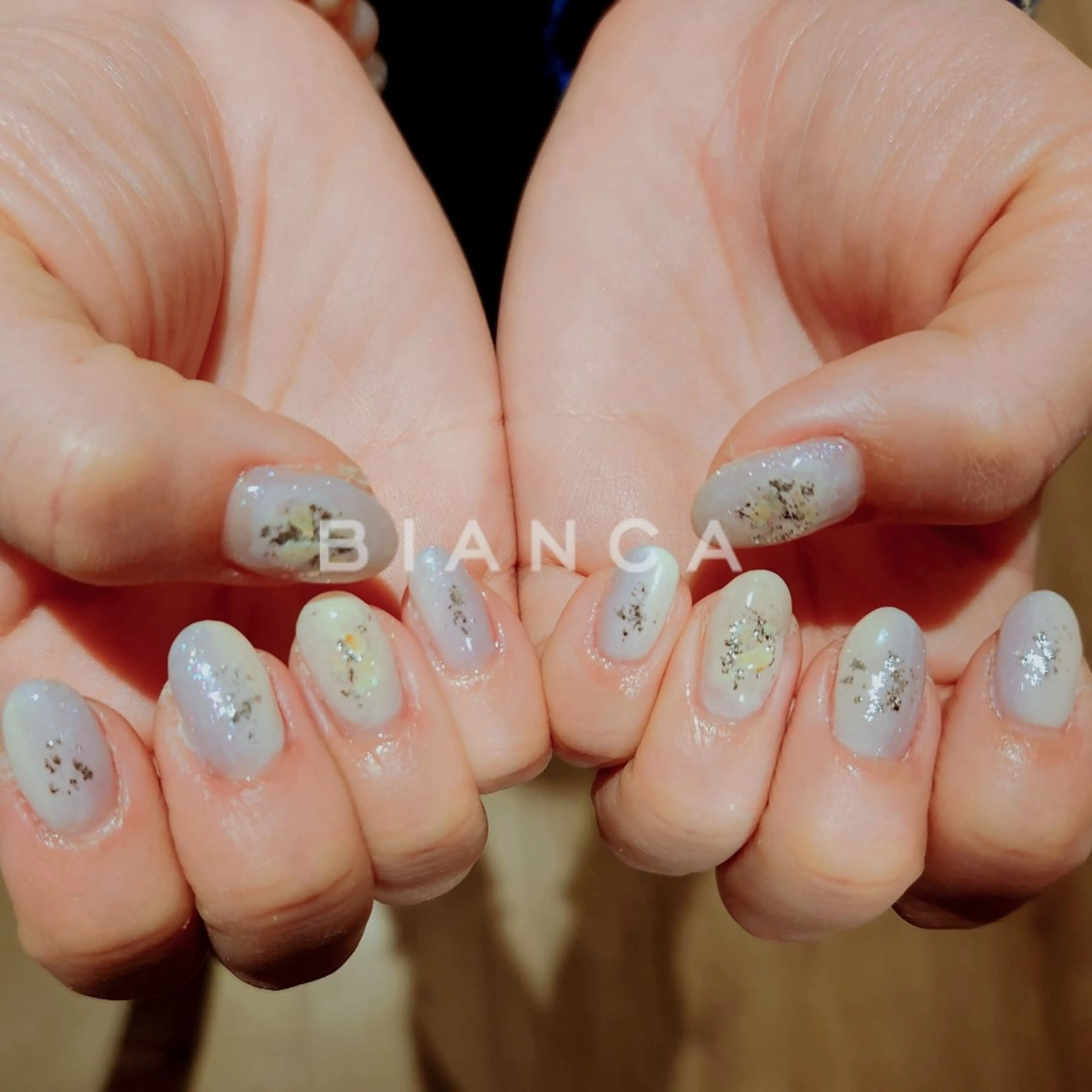 ネイル グラデーション ニュアンスネイル オフィスネイル パステルネイル シンプルネイル ハンドネイル Bianca名駅店 あゆのネイルデザイン