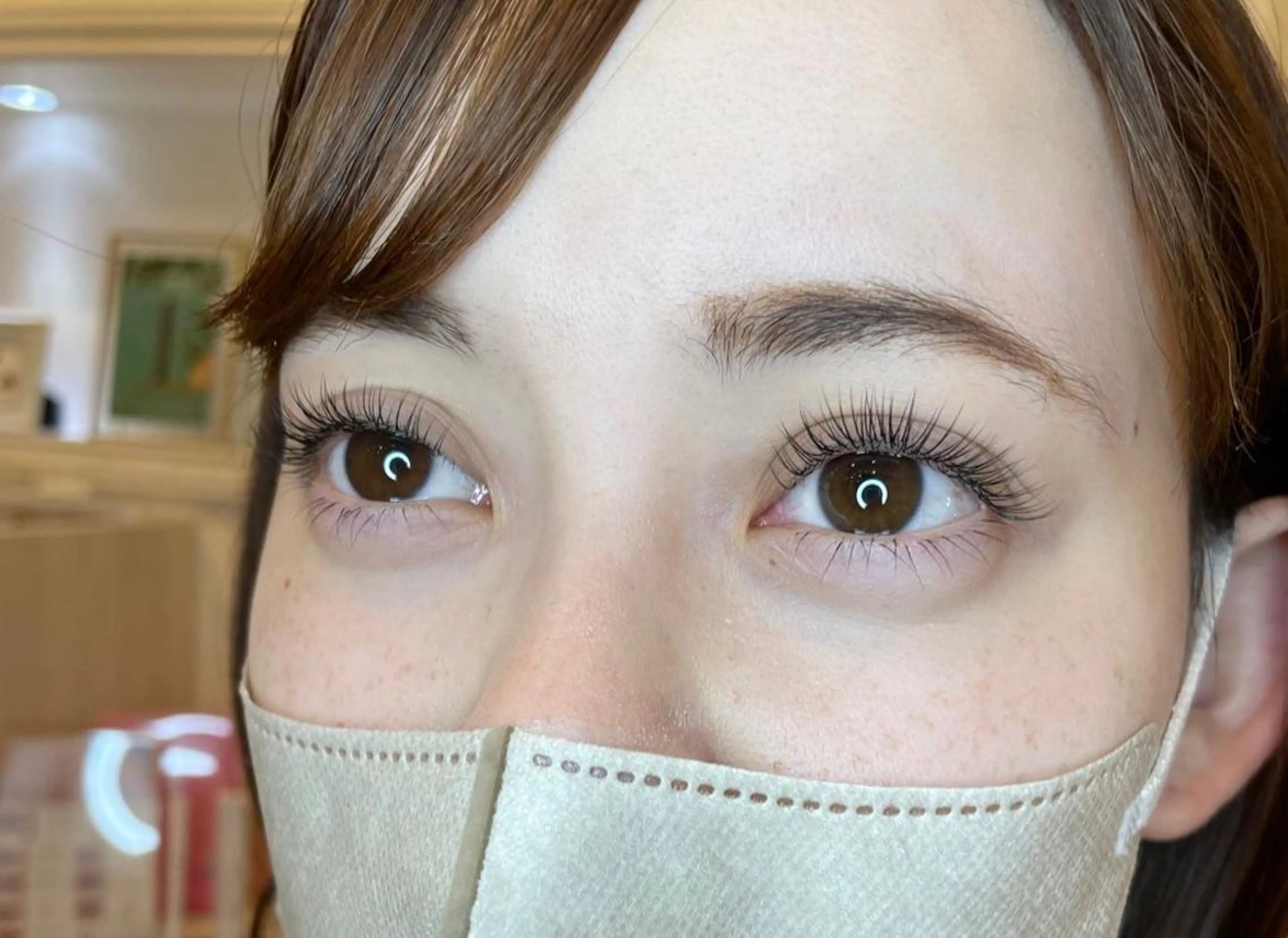 新規フラットラッシュエクステ150本上下振り分け可能オフ込みブラック(ブラウン＋500円)の写真