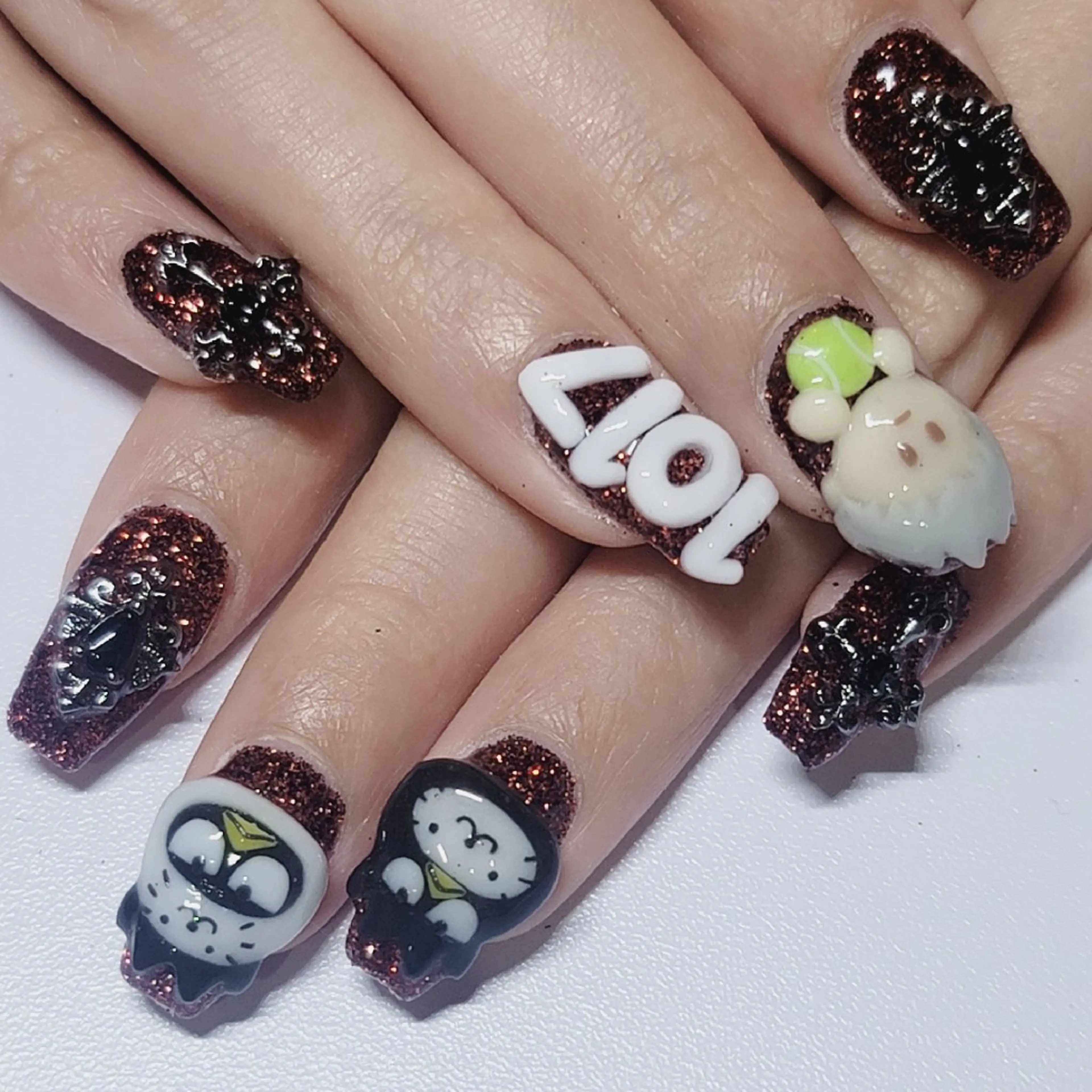 ネイル アートネイル ボルドー ラメ(グリッター) ワンカラーネイル ハンドネイル よしだ ひろきのネイルデザイン