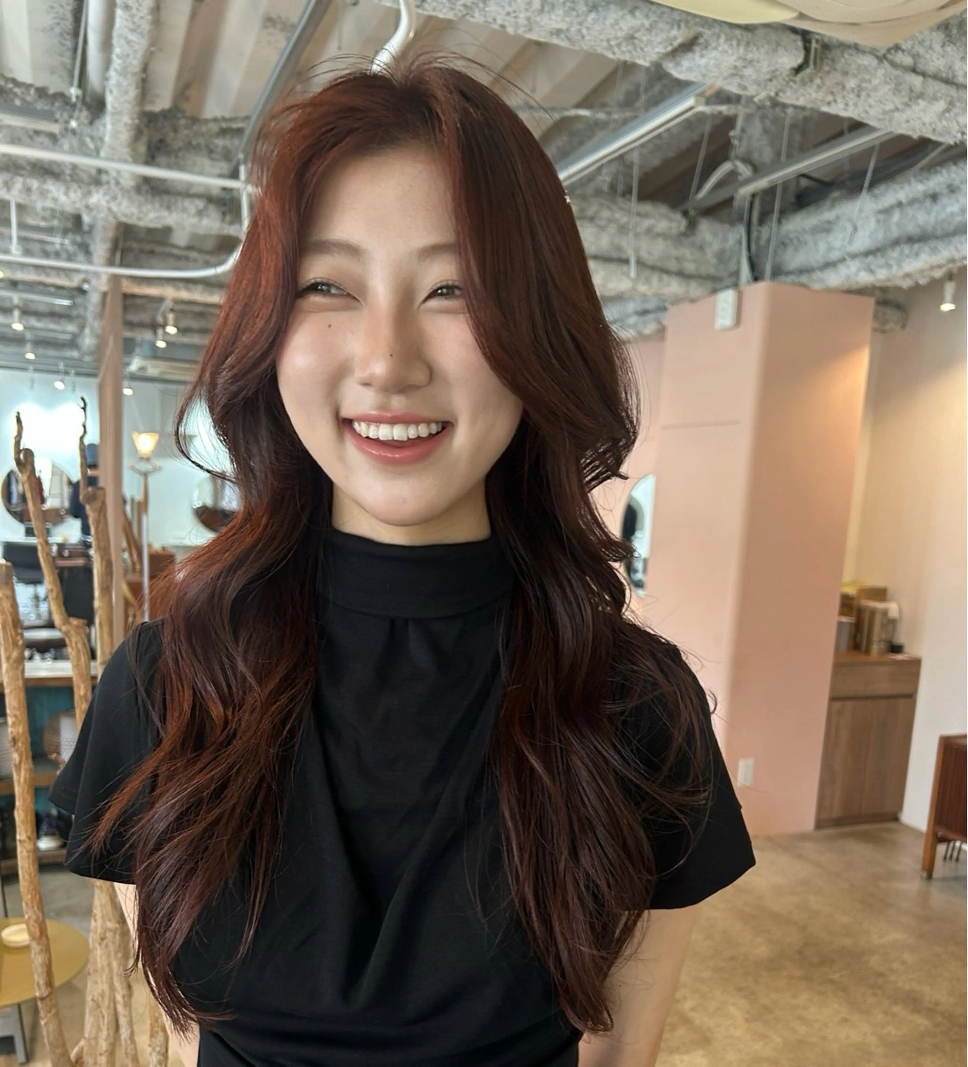 ロング カラー ヘアアレンジ カット ヘアカラー トリートメント 🎀suzuna 透明感colorのヘアスタイル