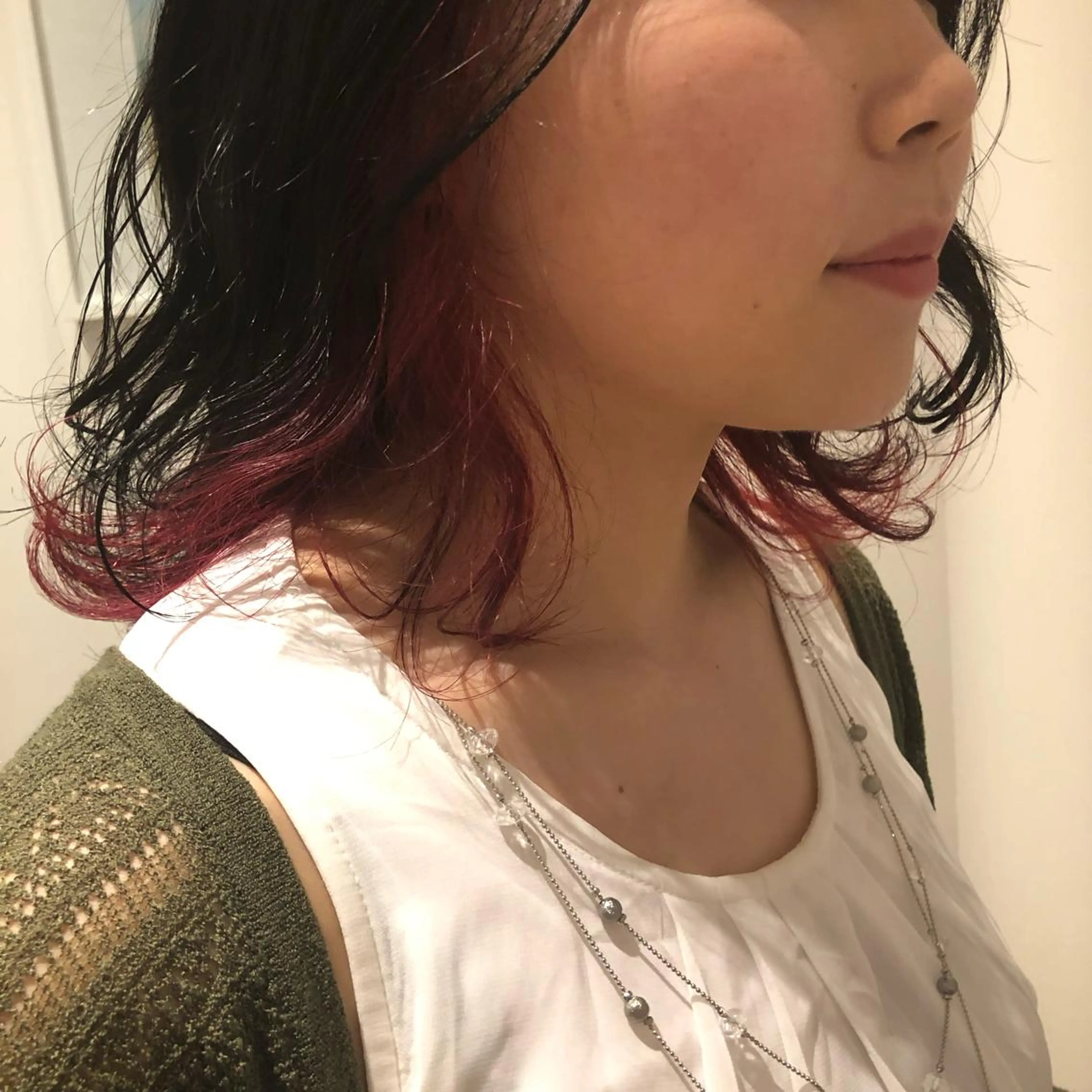 ミディアム カラー cherir髪質改善 パーソナルカラー診断のヘアスタイル