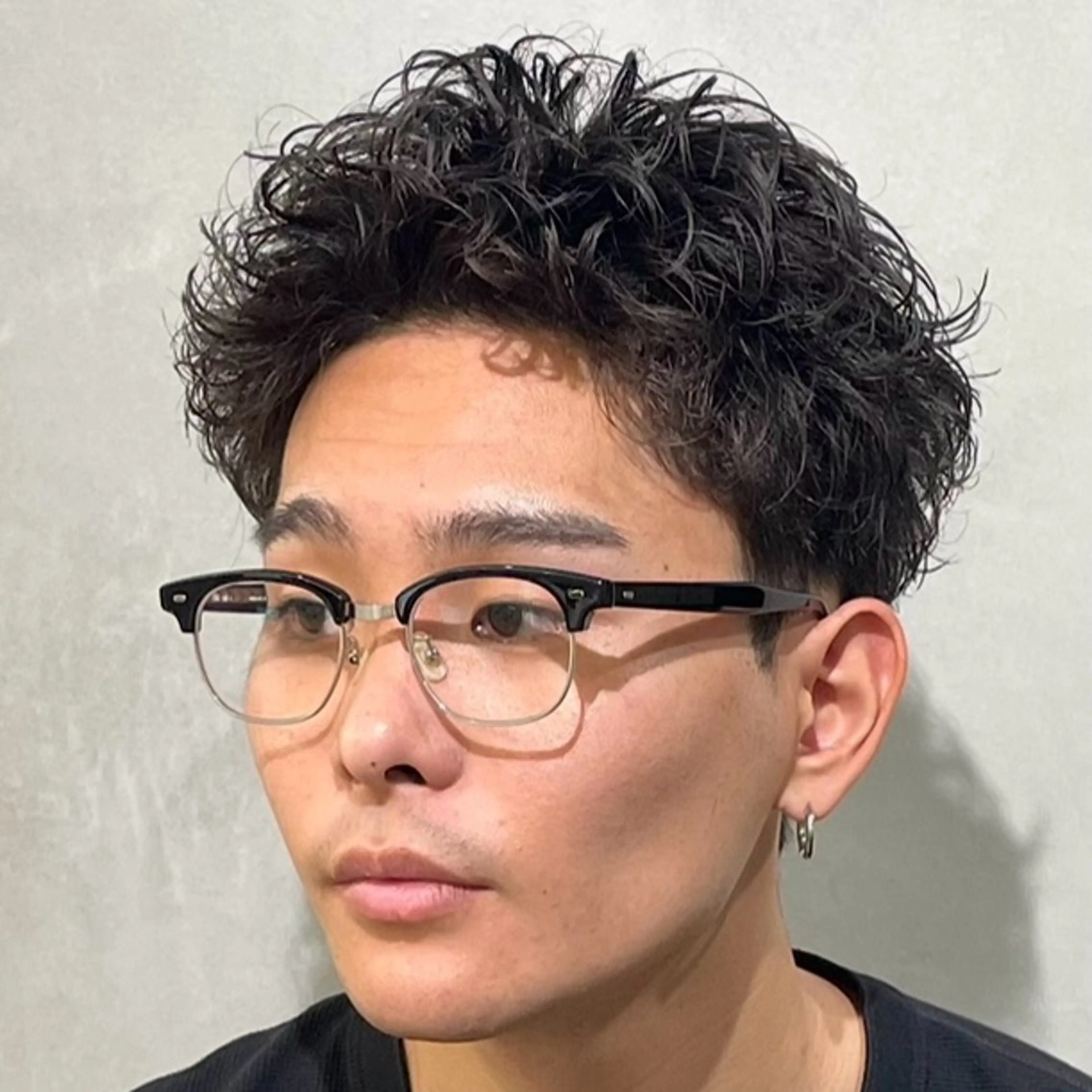 ショート パーマ ヘアアレンジ メンズ カット パーマ fifth 石川 凪のヘアスタイル