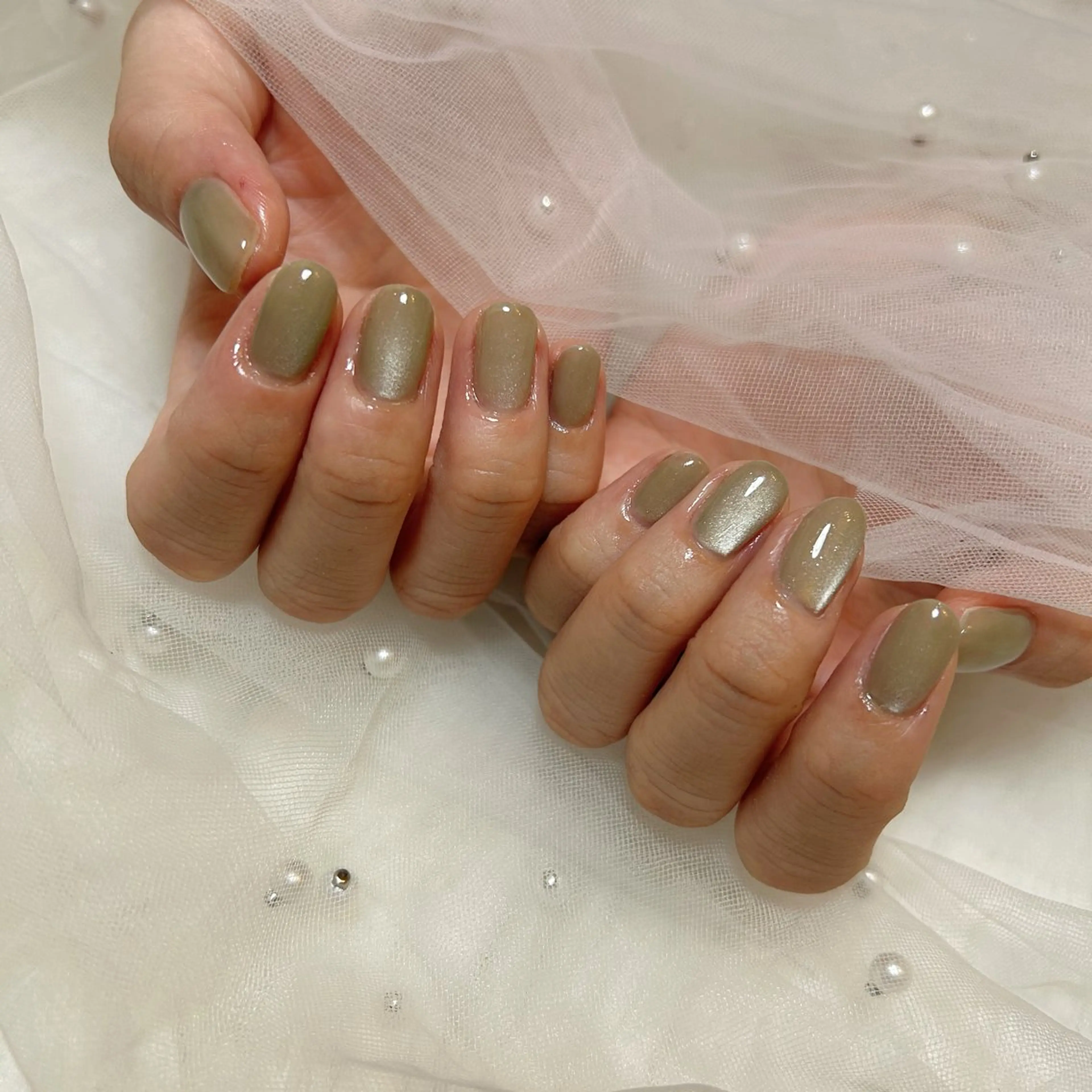 ネイル マグネットネイル マグネットワンカラー ワンカラーネイル EmaNail Risaのネイルデザイン