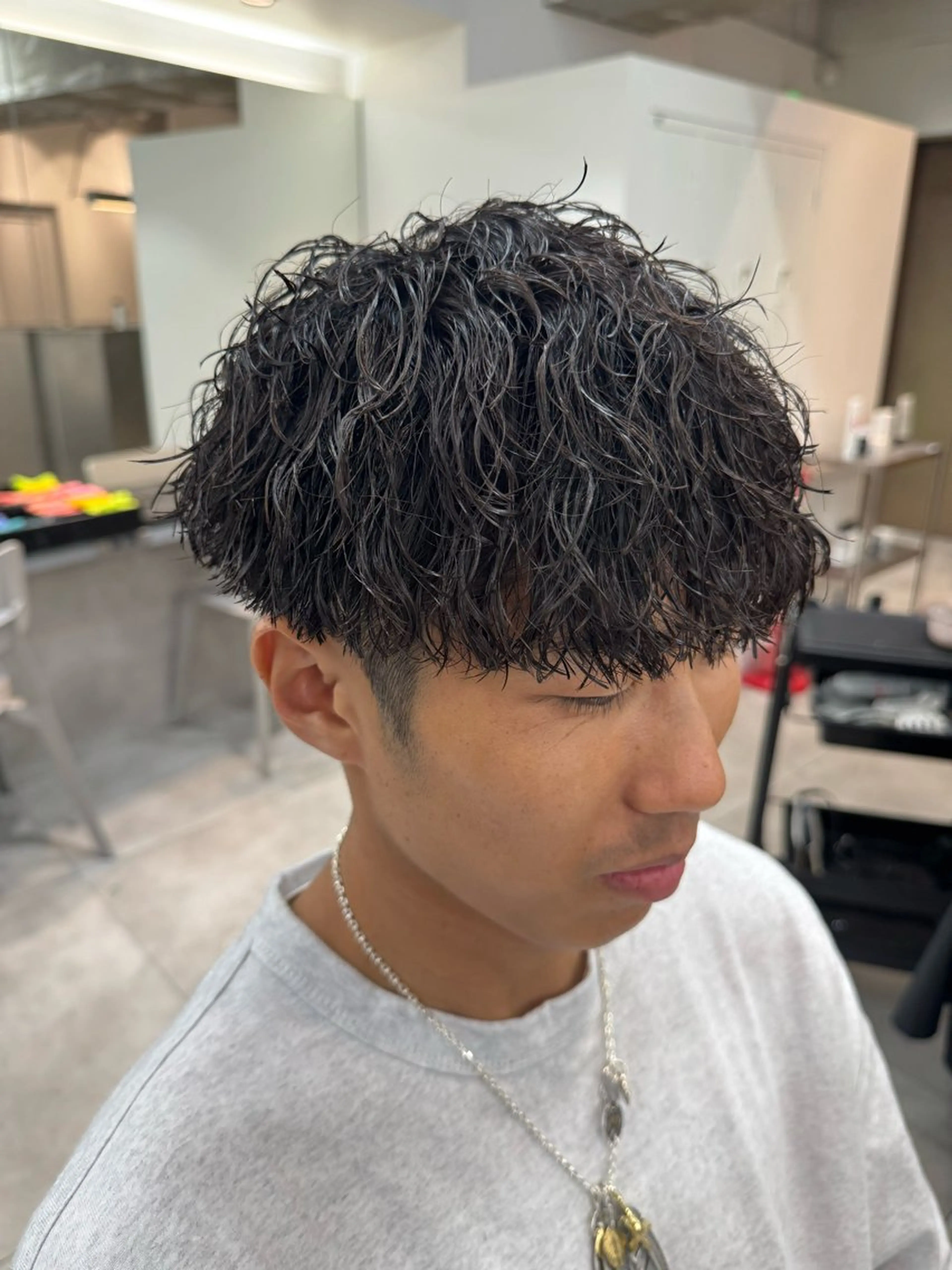 パーマ メンズ メンズパーマ カット パーマ 大宮メンズ特化/パー マ職人/小川藍人のヘアスタイル