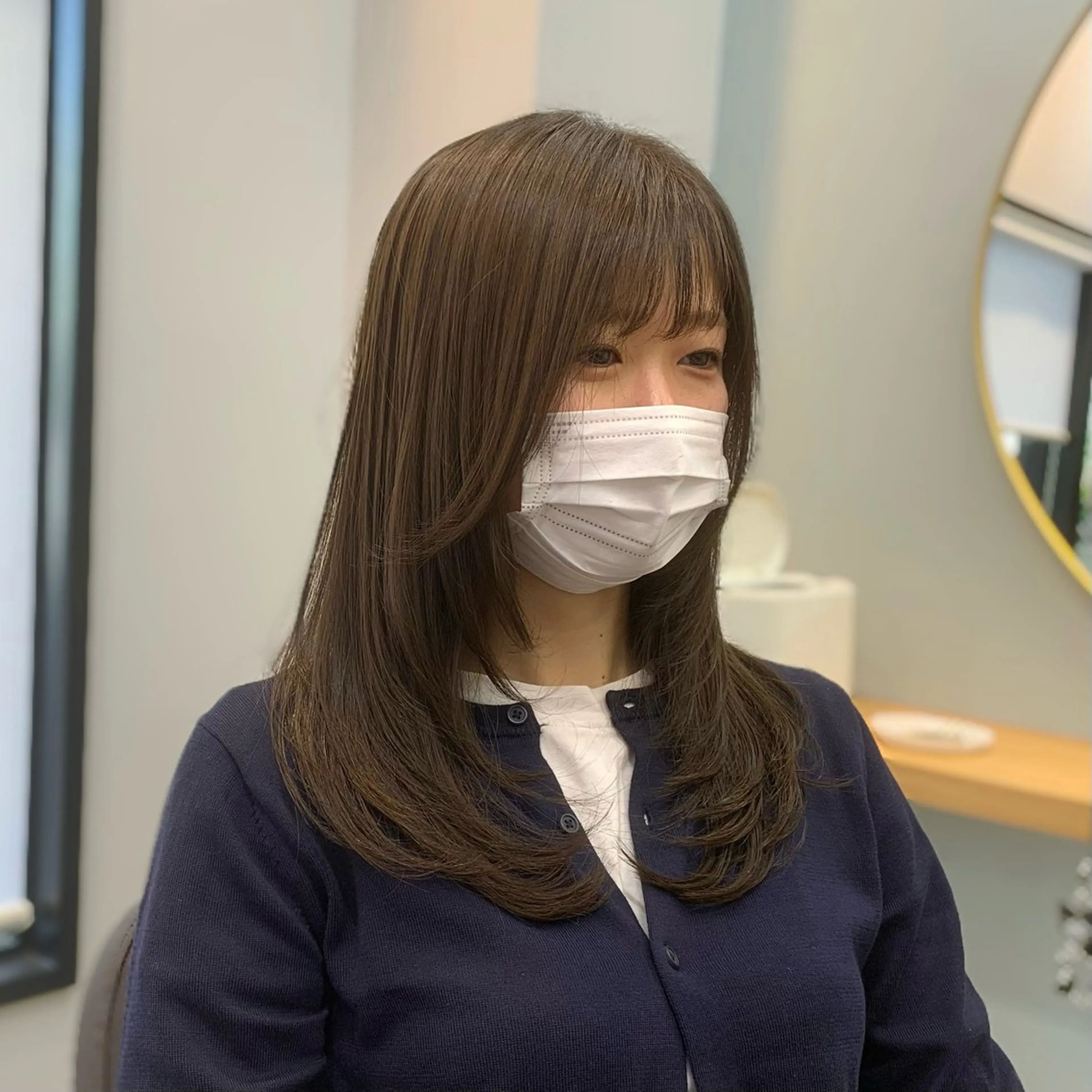 セミロング 前田 健太のヘアスタイル