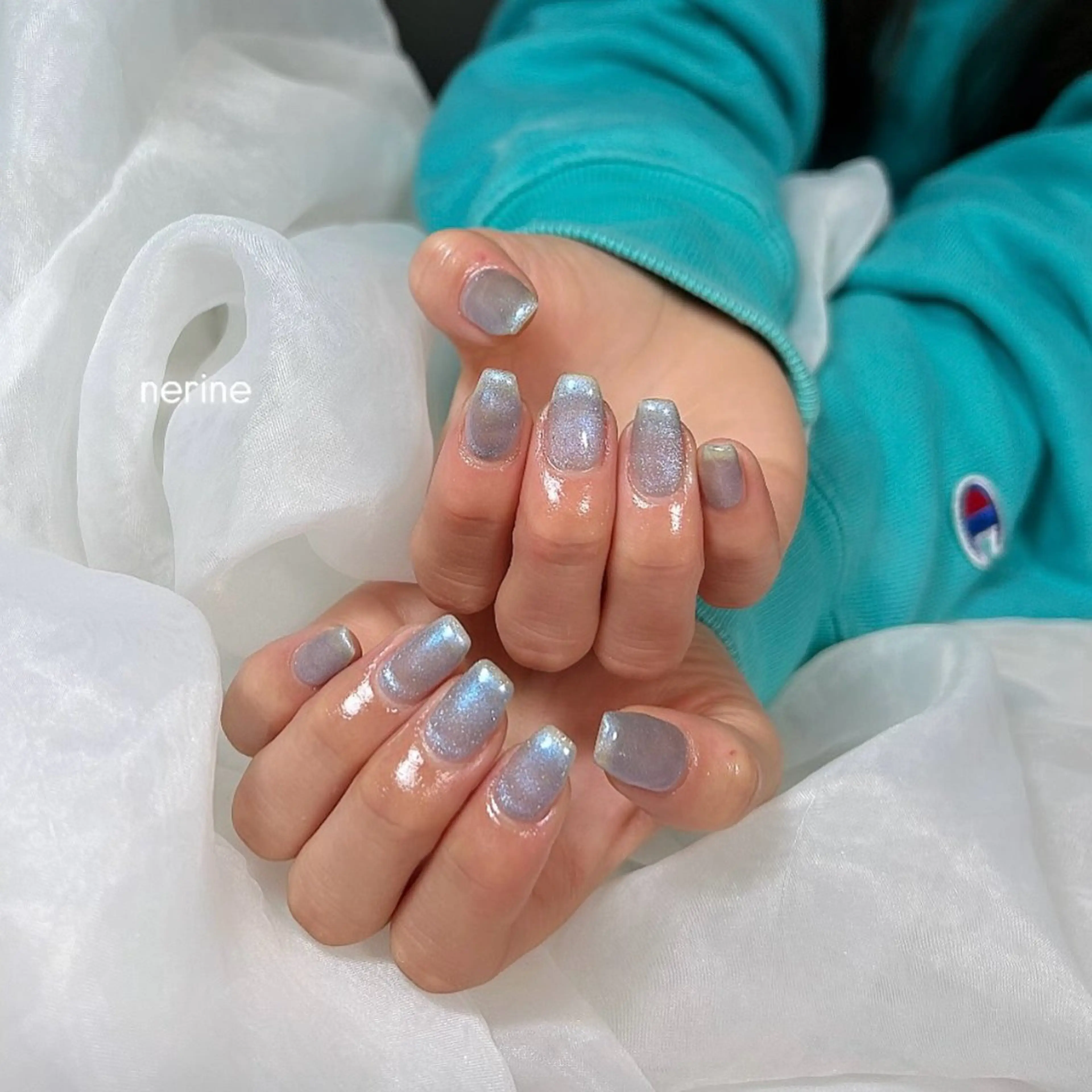 ネイル オーロラネイル ハンドネイル nail salon nerineのネイルデザイン