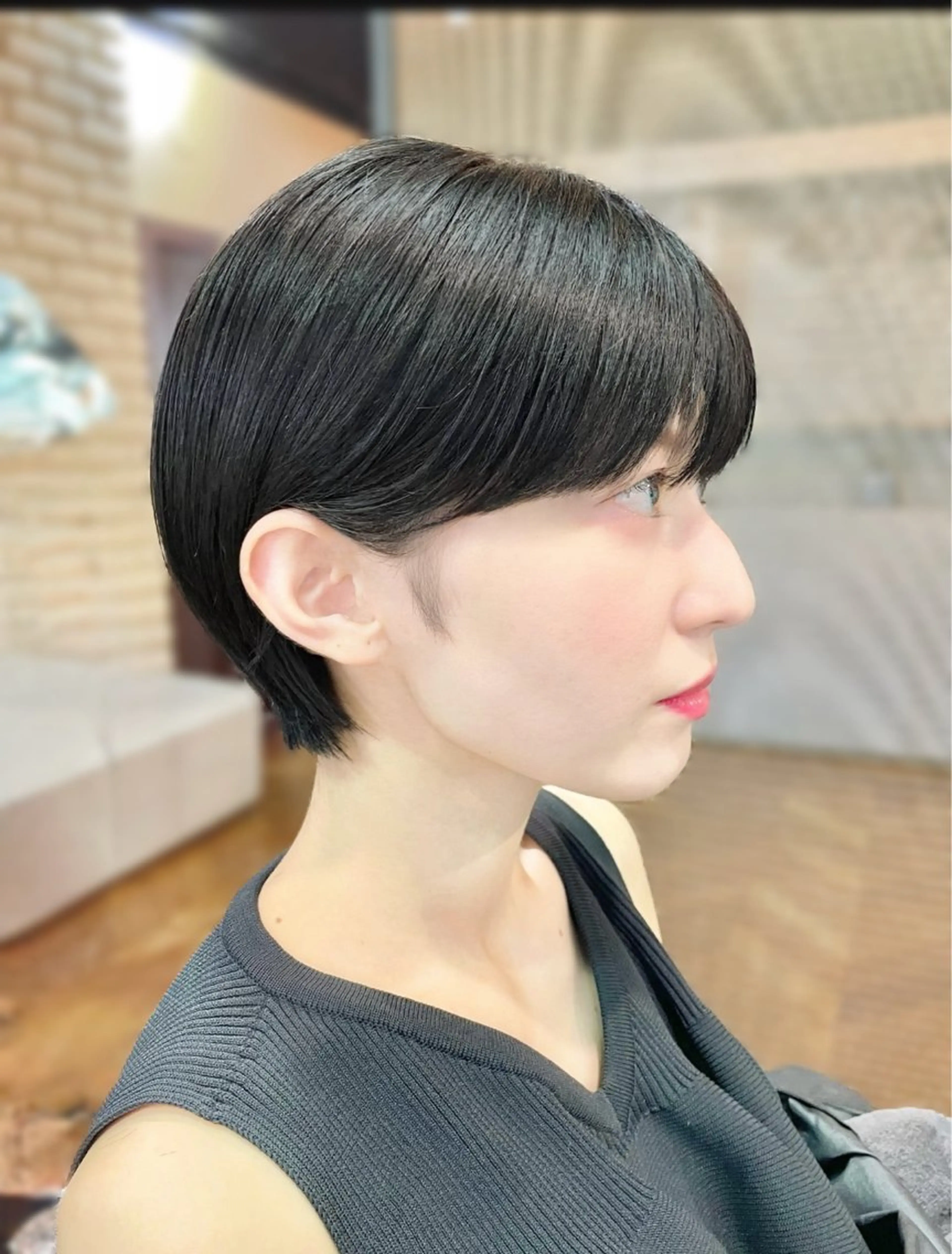 ショート カラー カット ヘアカラー トリートメント Ms.CHARM【ミズチャーム】所属・韓国/レイヤーカット 顔周り/廣瀬達哉のヘアスタイル