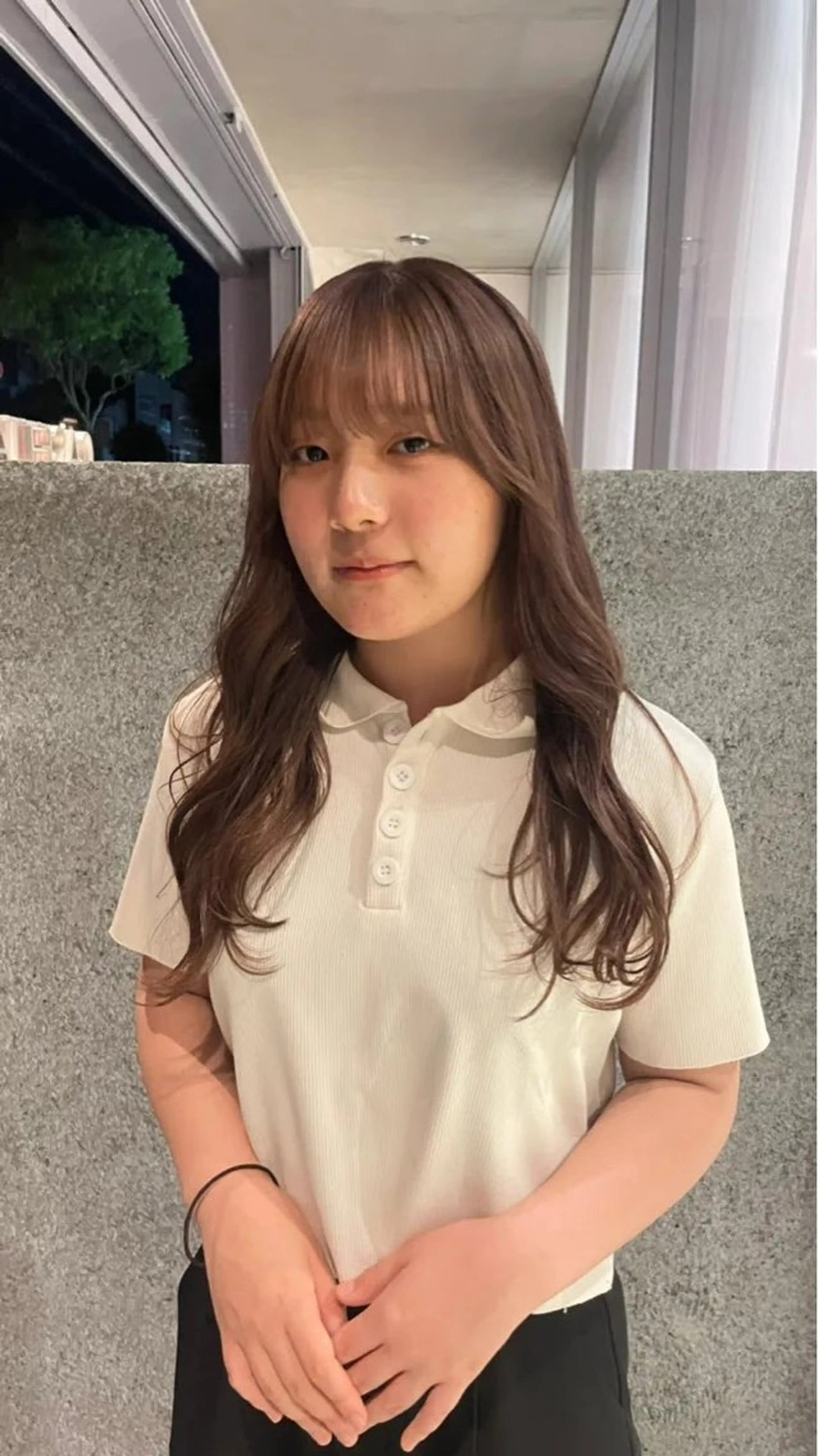 カラー ベージュカラー パーマ/透明感カラー 小松のヘアスタイル