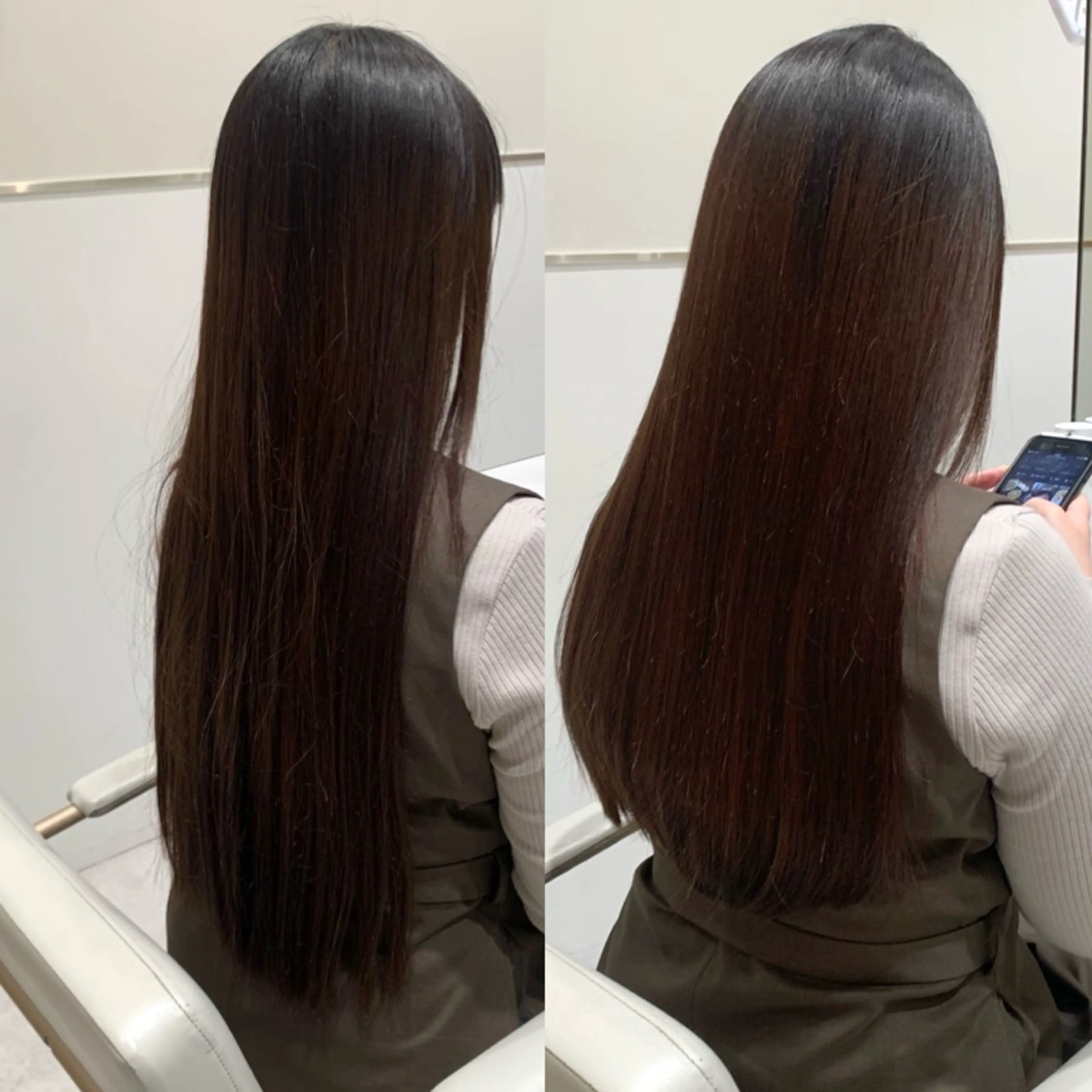ロング 内田 志乃のヘアスタイル