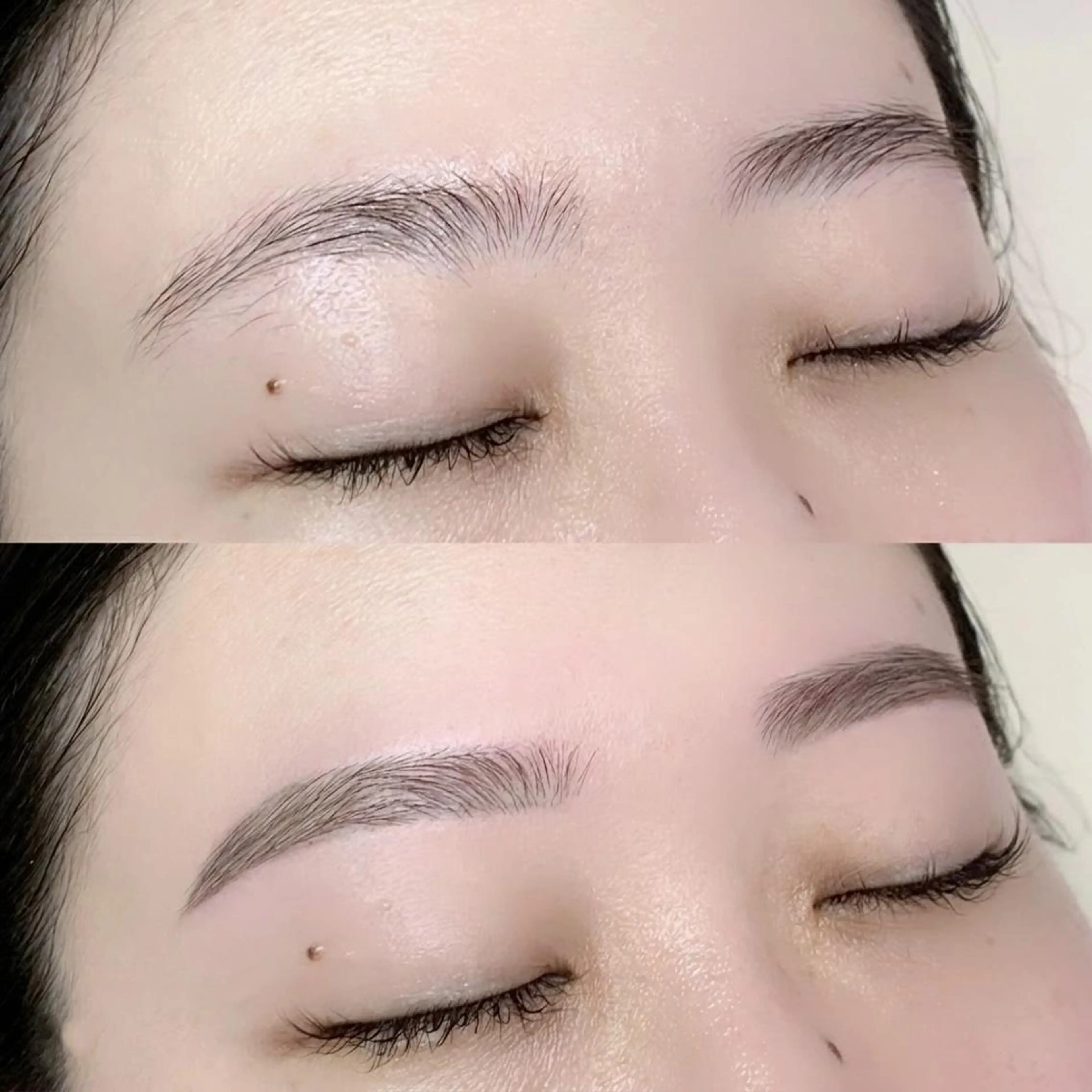 【学割U24🩵】眉毛のカラー+美眉毛アイブロウWAXスタイリング+眉メイク￥6100の写真