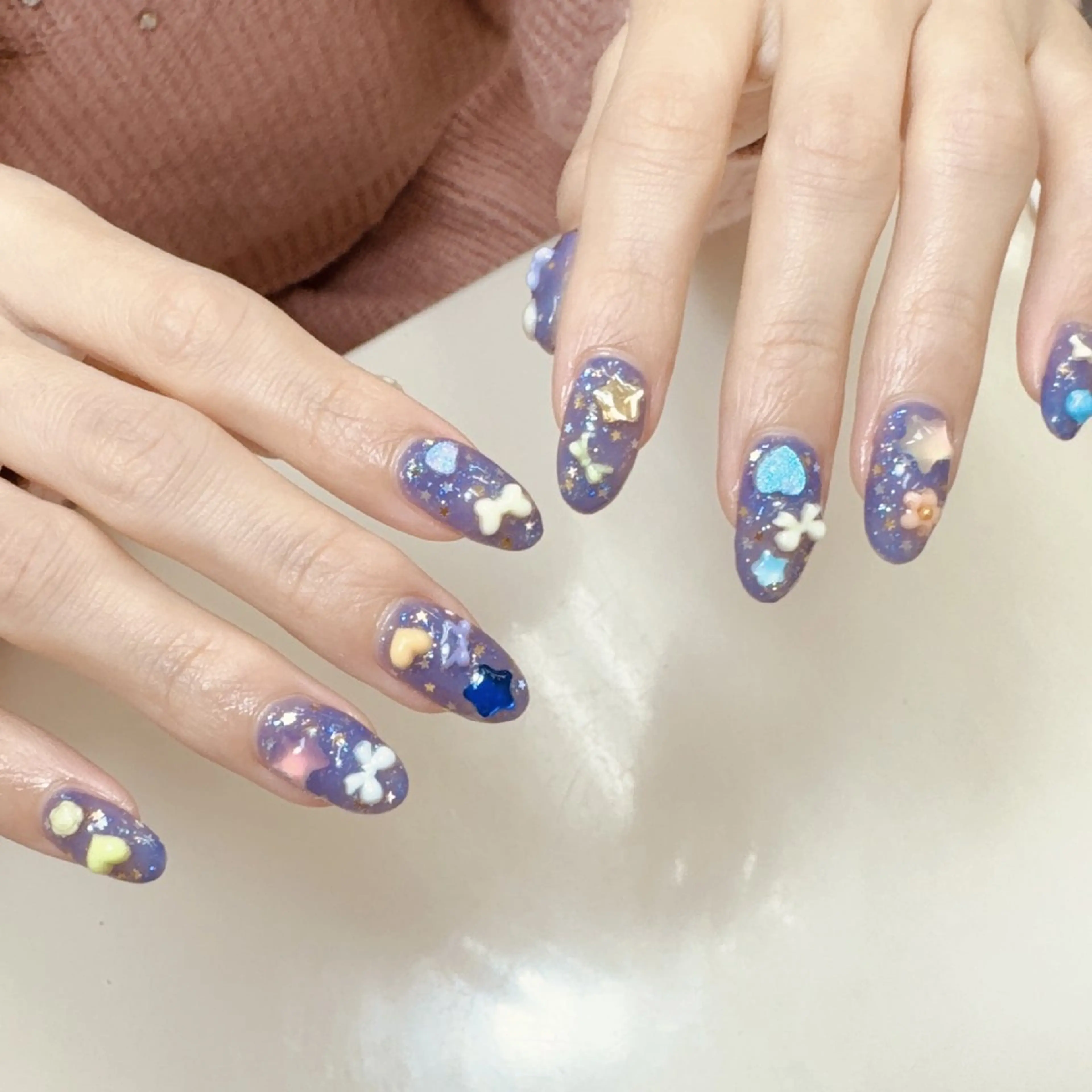 ネイル 持ち込み ハンドネイル muum_nail 新宿2分 三丁目1分のネイルデザイン