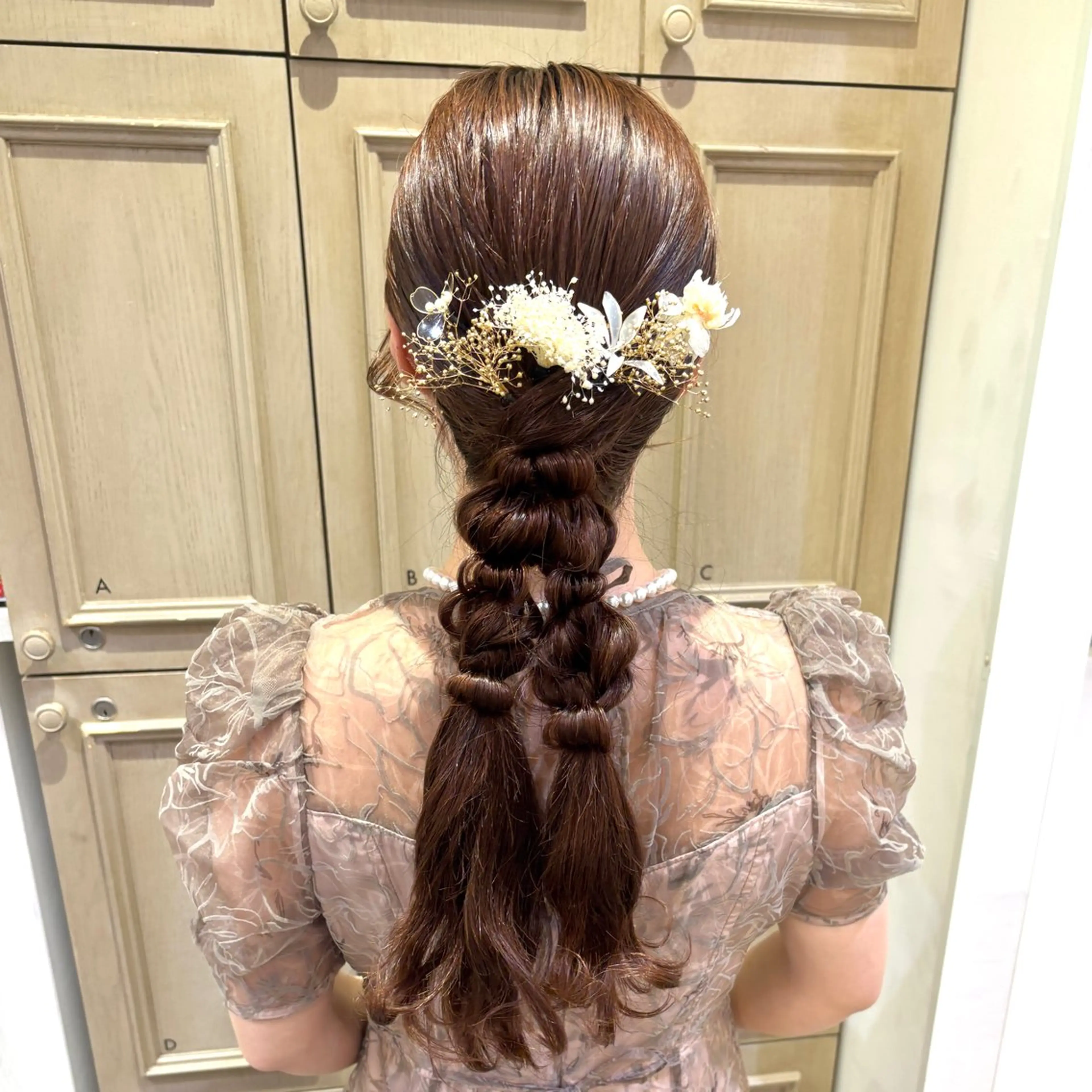 ヘアアレンジ 🇰🇷韓国レイヤー 多幸感メイク🤍のヘアスタイル