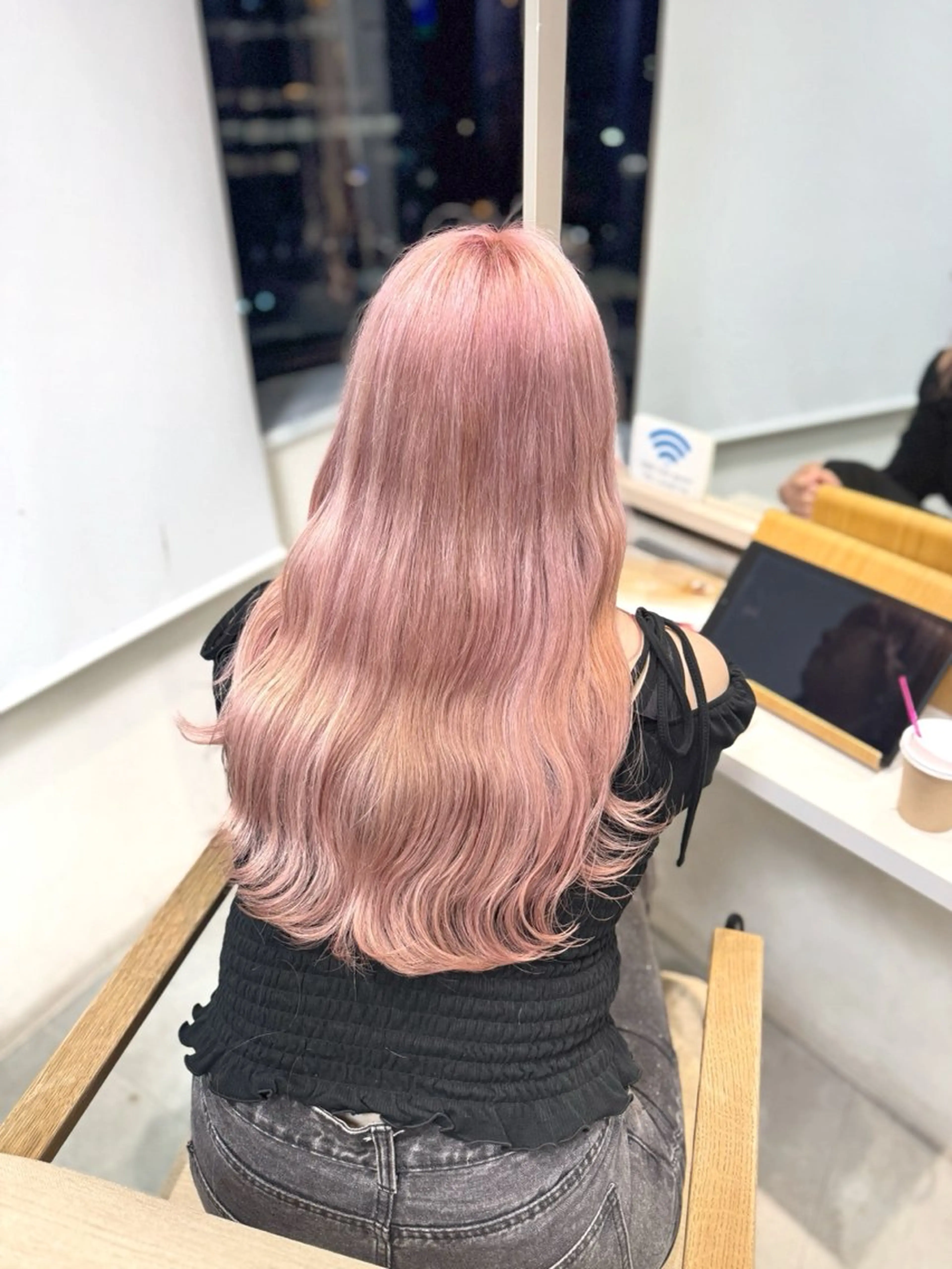 セミロング カラー ヘアカラー ai 梅田/暖色カラーのヘアスタイル