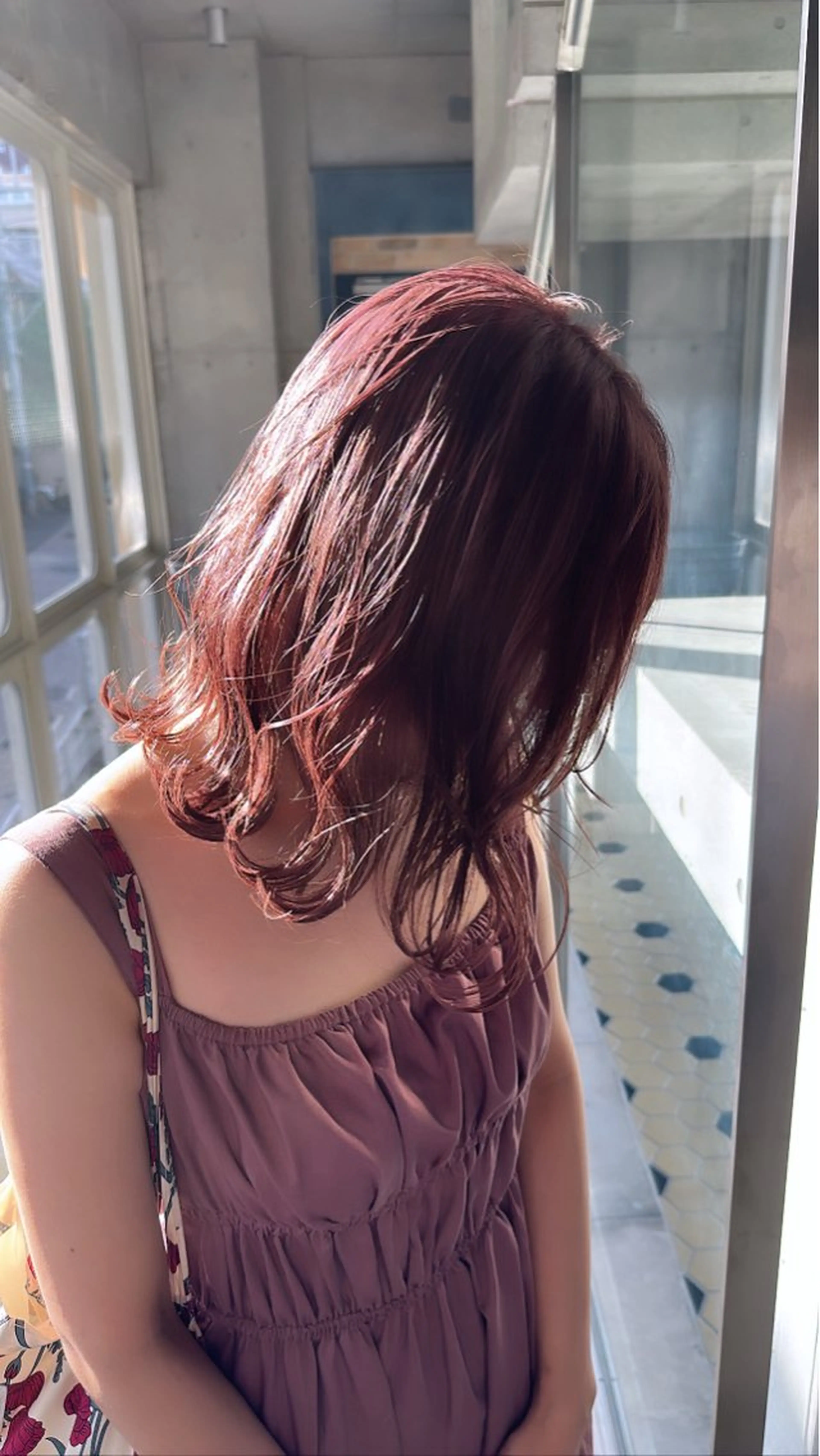 ミディアム カラー ヘアカラー トリートメント 色落ち綺麗透明感カラ /ボブ/ナカツヒカルのヘアスタイル