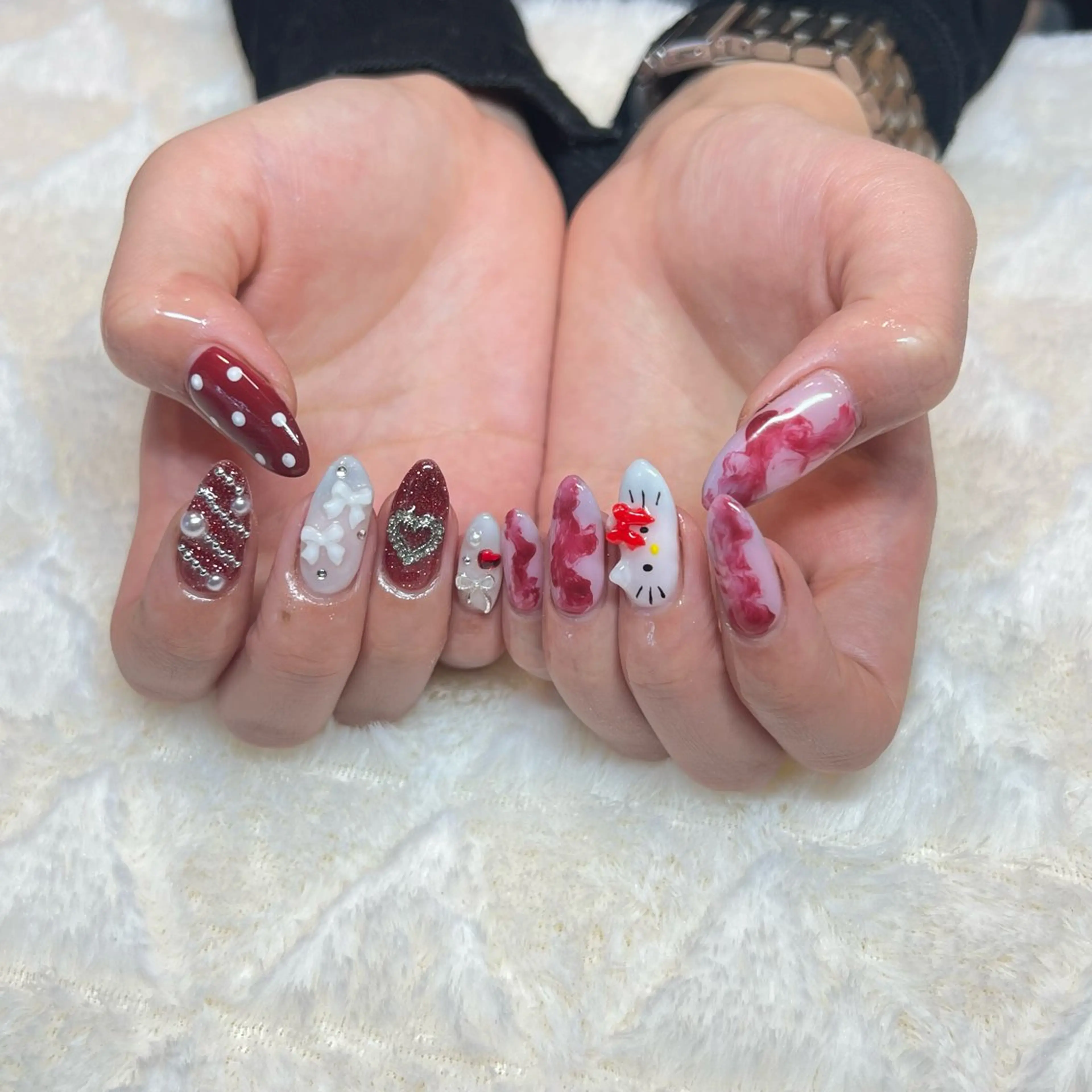 ネイル ハンドネイル 韓国🩶Y2Kネイル 💫くれはのネイルデザイン