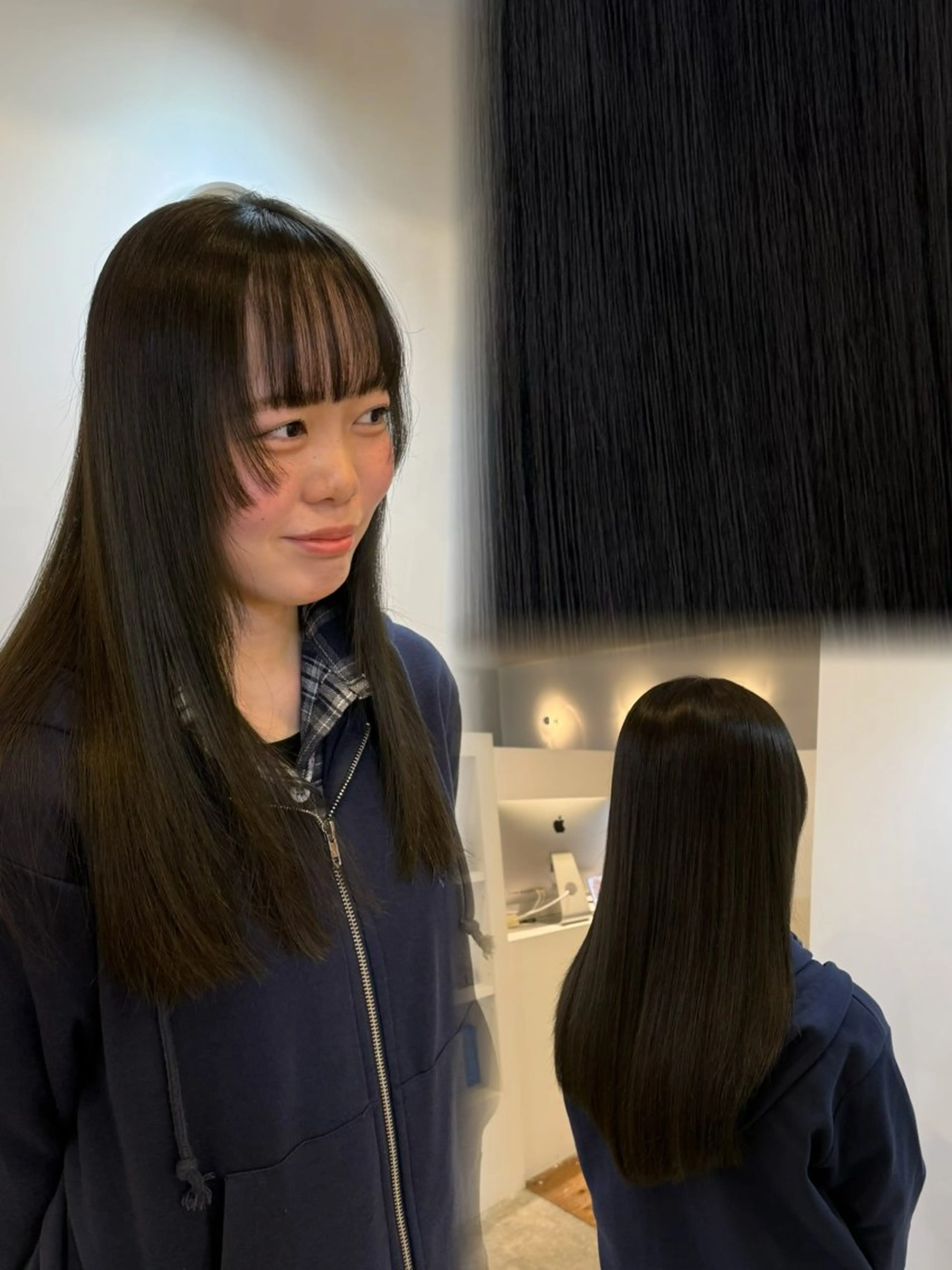 ロング カラー ベージュカラー オリーブベージュ カット ヘアカラー 【YARD.】橋本 稀乃のヘアスタイル
