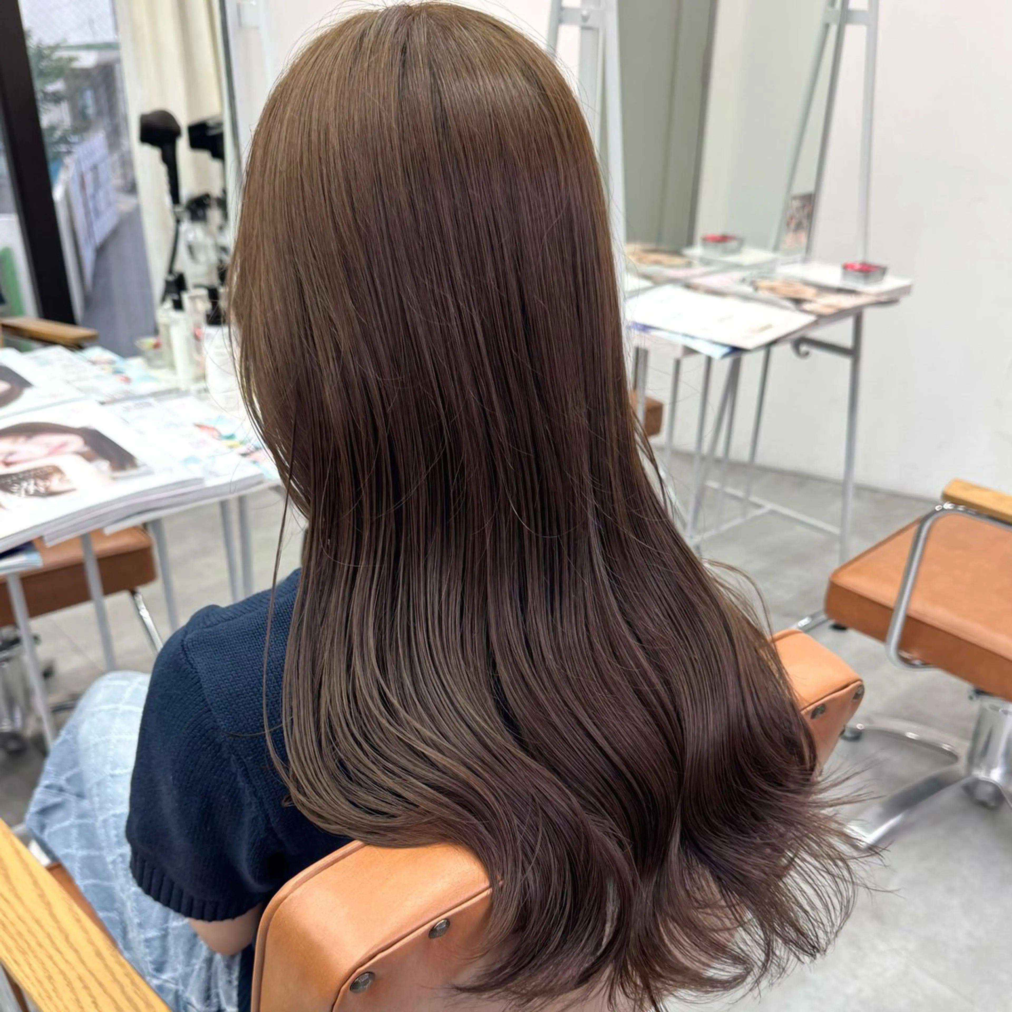 ロング カラー ヘアアレンジ ヘアカラー ブリーチなしカラー /新百合ヶ丘/安形翔のヘアスタイル