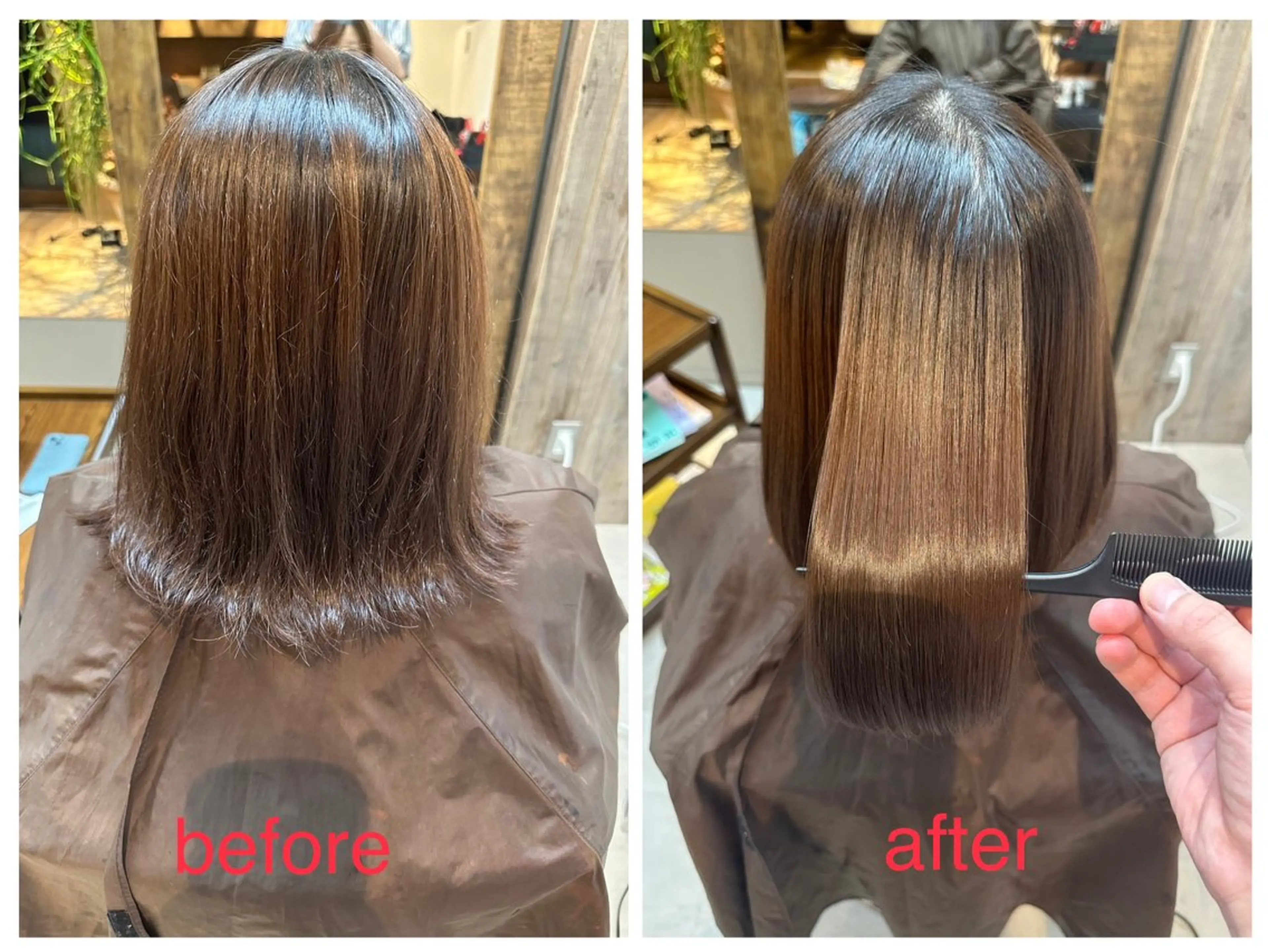 ミディアム 髪質改善特化🔥縮毛 、美髪形成のプロ✂️のヘアスタイル