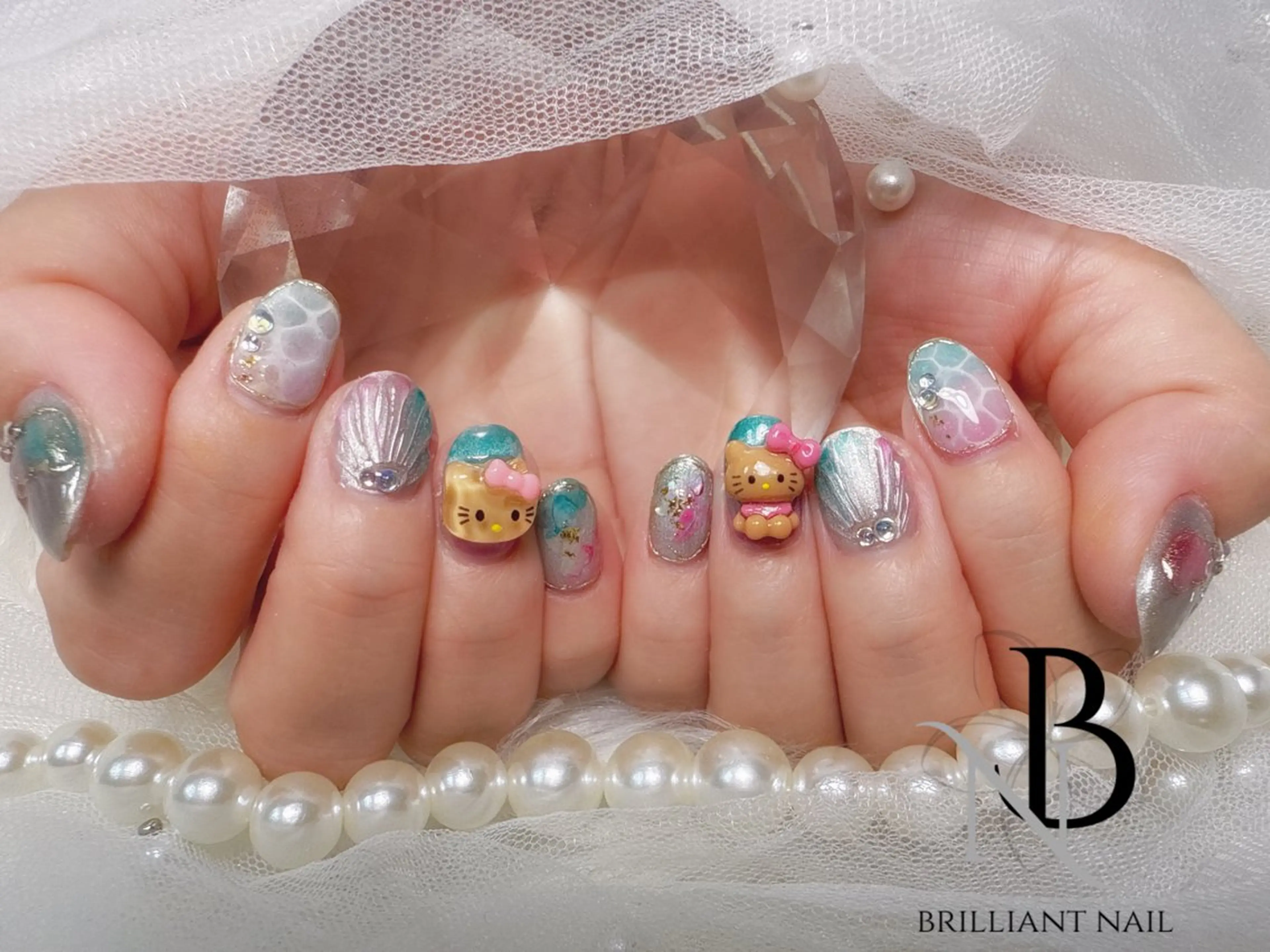 ショート ハンドネイル ハンドケア brilliant nail💎あやのネイルデザイン