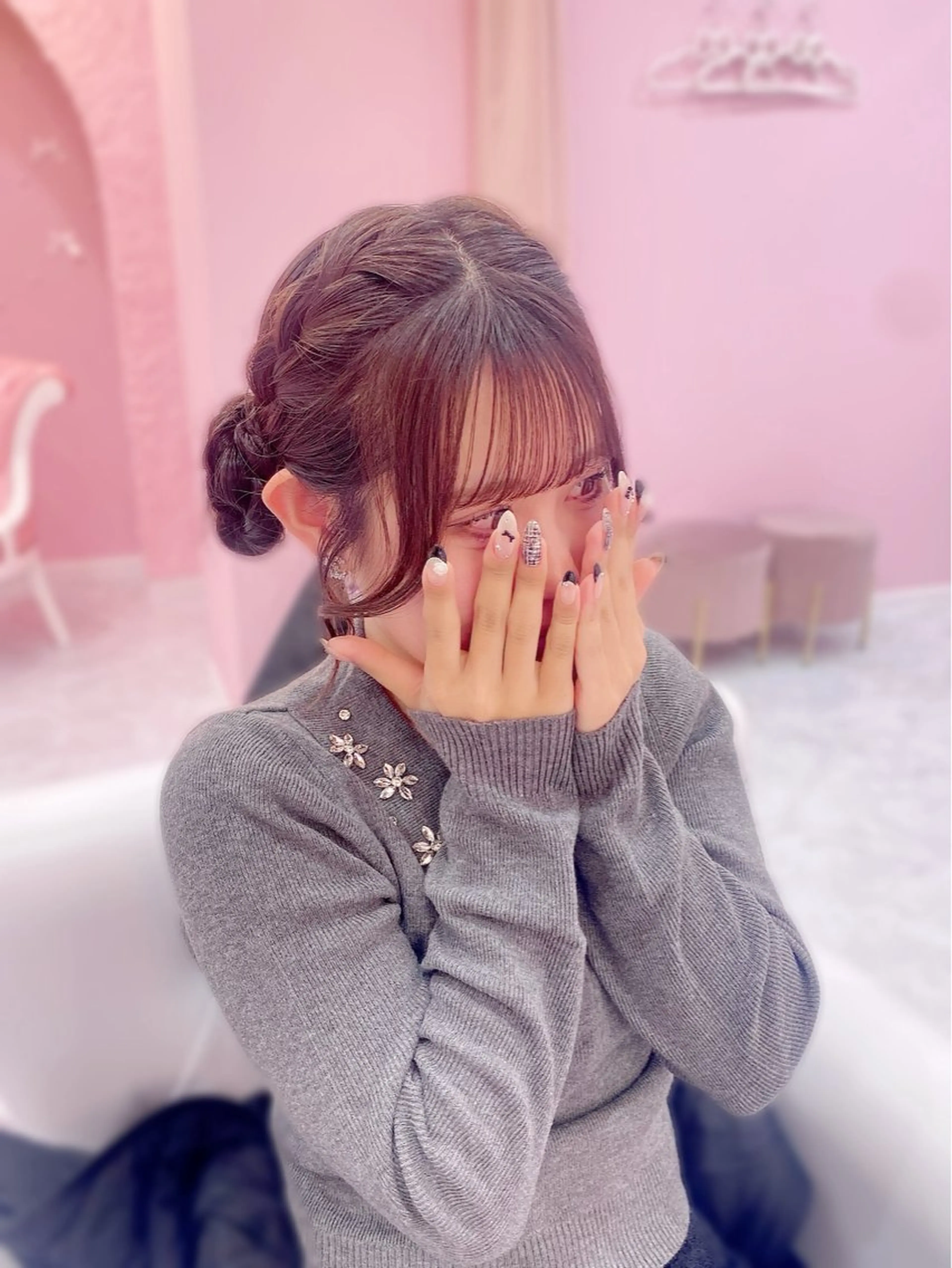 ヘアアレンジ お団子ヘア Set Salon Mémoire by miuprierre所属・量産型ヘアメ🎀 nonokaのヘアスタイル