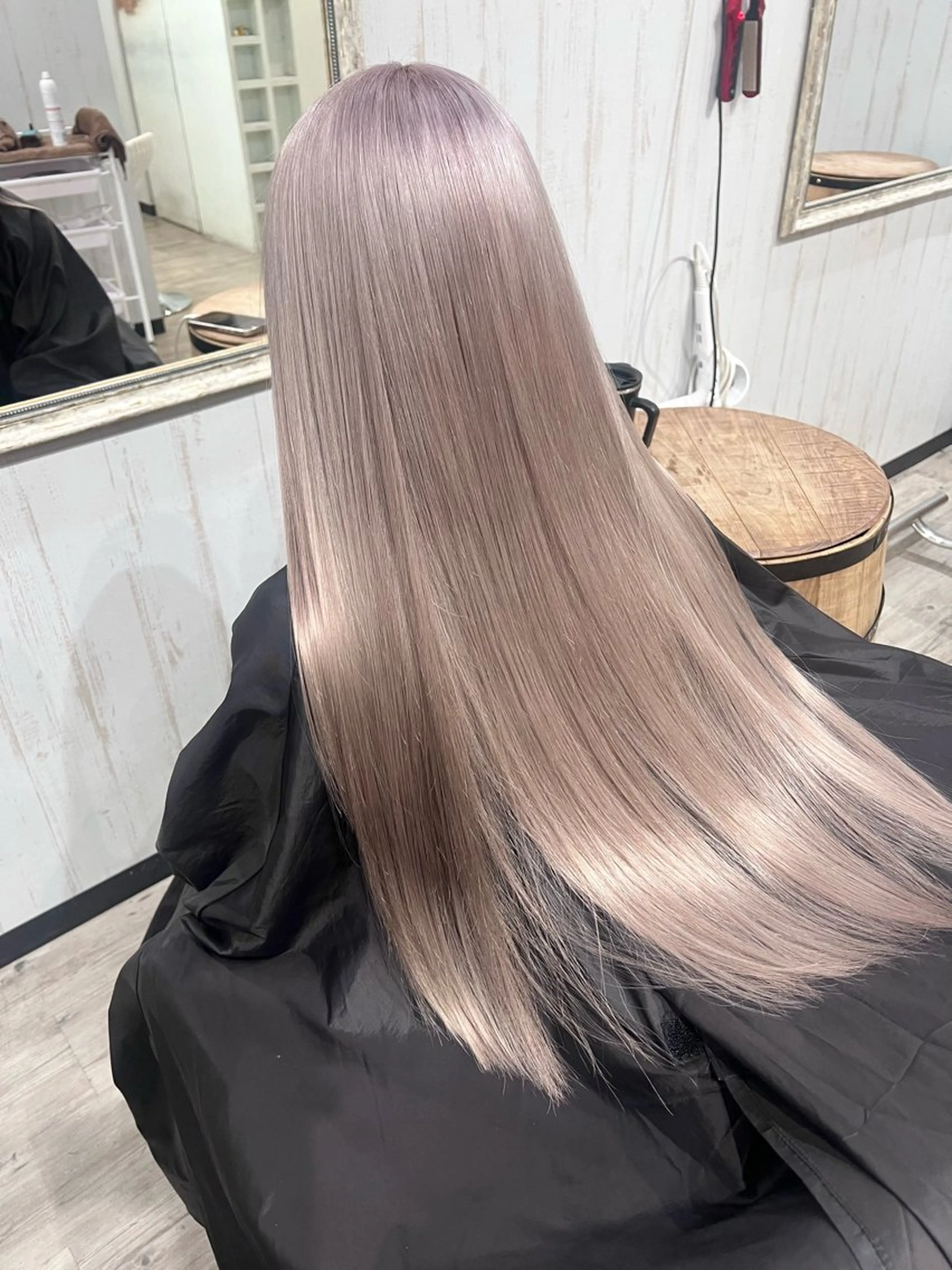 ロング カラー ブリーチ ケアブリーチ 透明感カラー グレージュ ミルクティーグレージュ ヘアカラー トリートメント 艶髪/ハイトーン特化 店長/SHOHEIのヘアスタイル