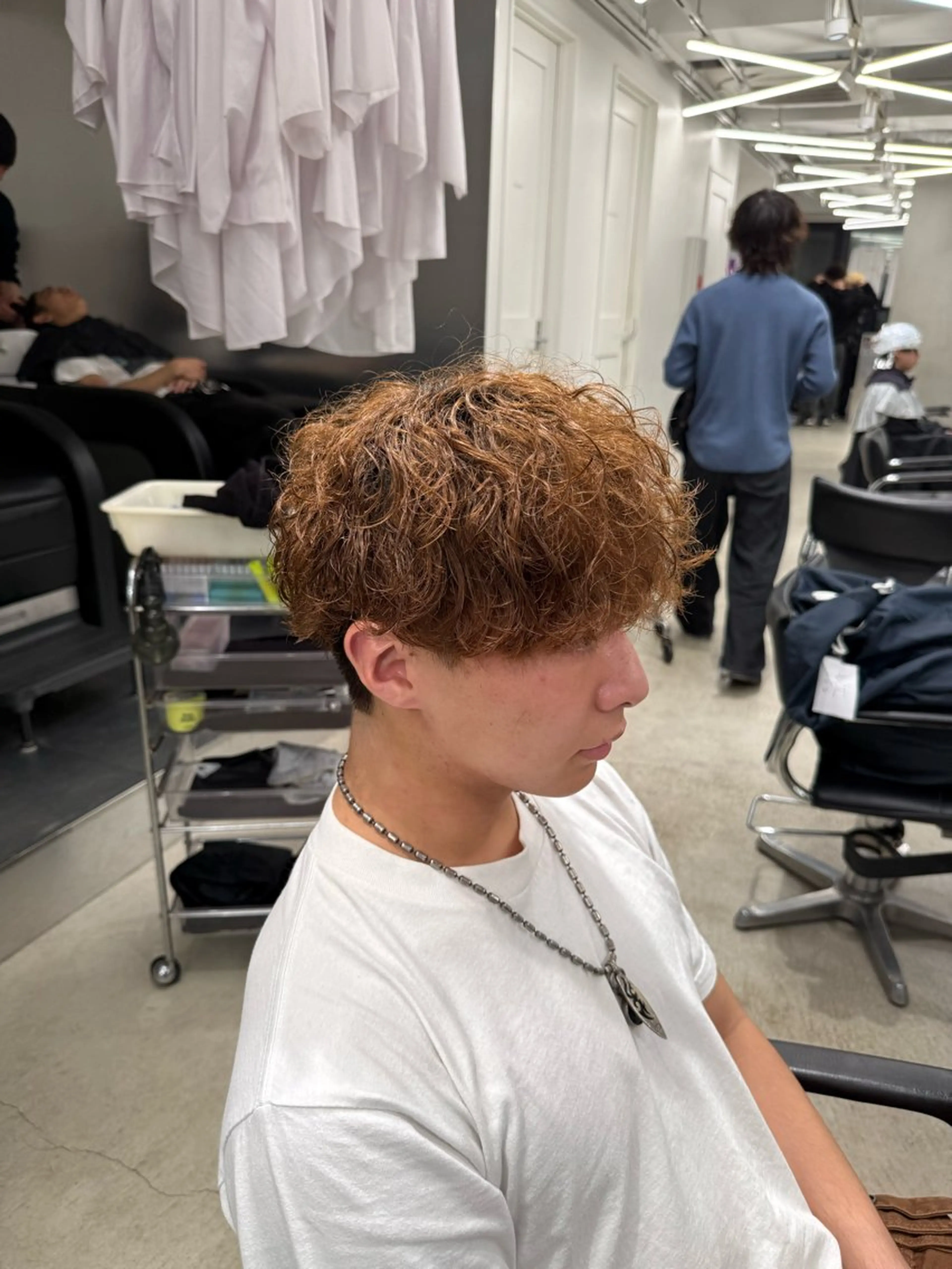 パーマ メンズ ヘアカラー パーマ 深谷 侑亮のヘアスタイル