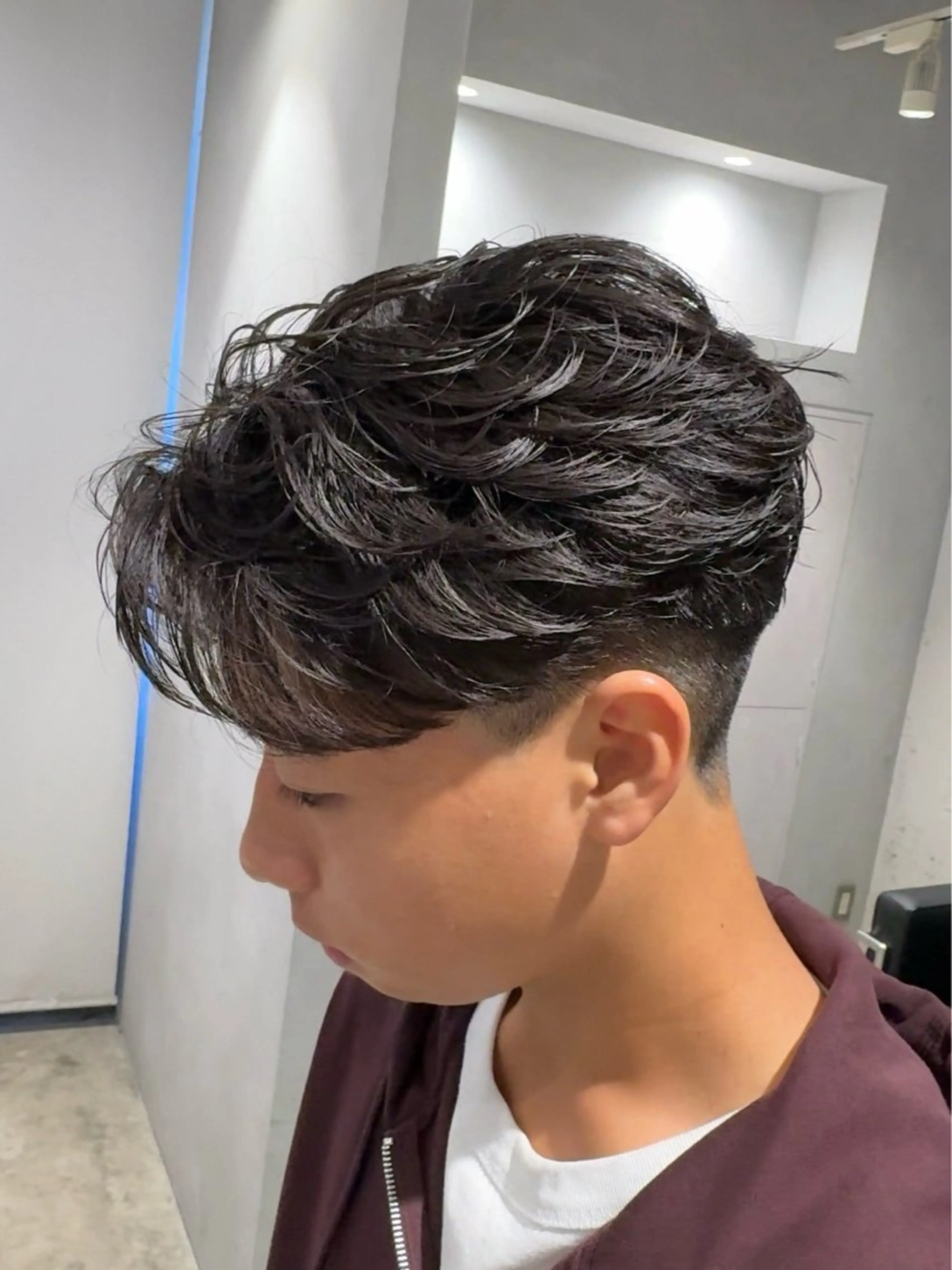 パーマ メンズ フェザーパーマ メンズパーマ カット パーマ トリートメント メンズカット松戸/韓 国/メンズパーマ航太のヘアスタイル