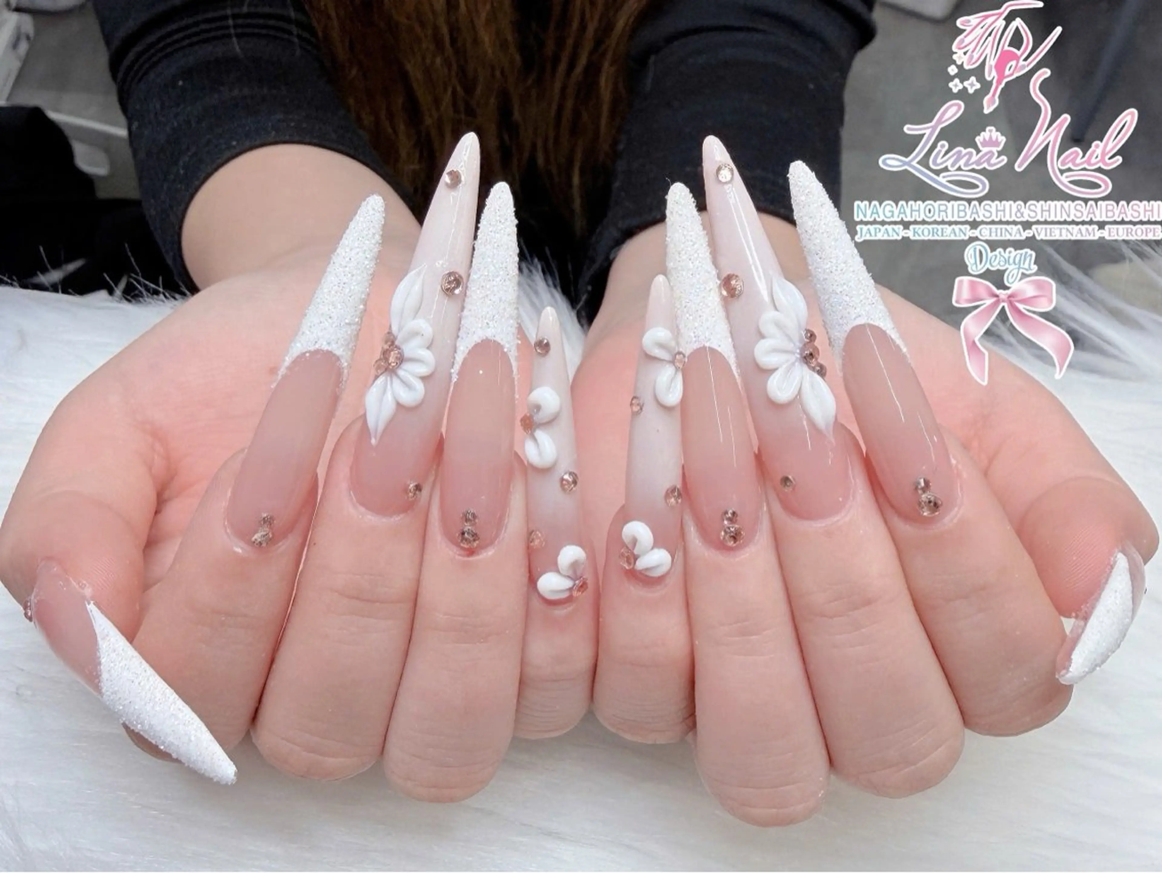 ネイル チークネイル 桜ネイル フラッシュネイル フットネイル ジェルネイル ハンドネイル 79LINA NAIL 心斎橋店所属・リナネイル アメ村心斎橋店のネイルデザイン