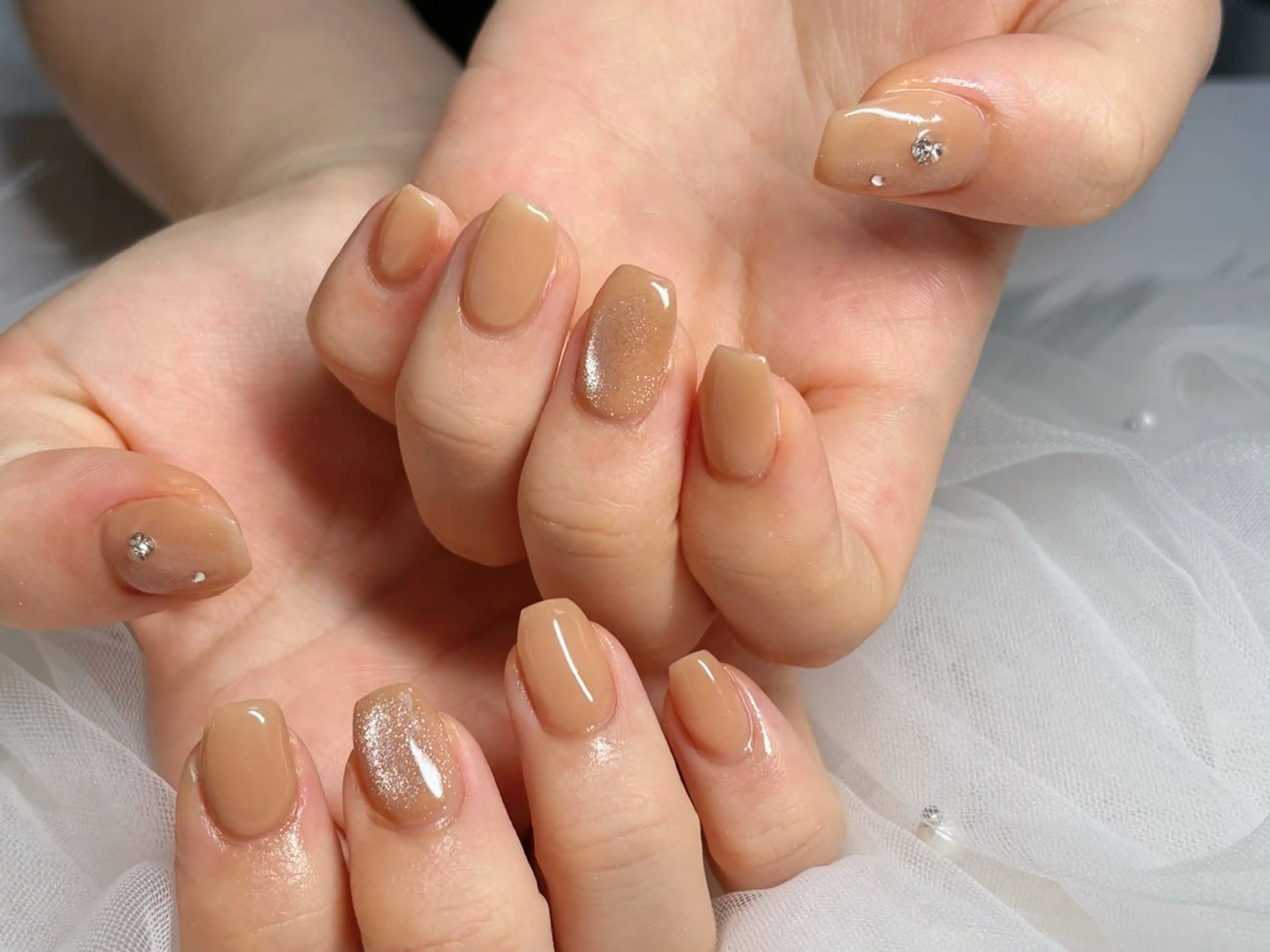 ネイル マグネットネイル シンプルネイル ハンドネイル cerisier 坂本のネイルデザイン