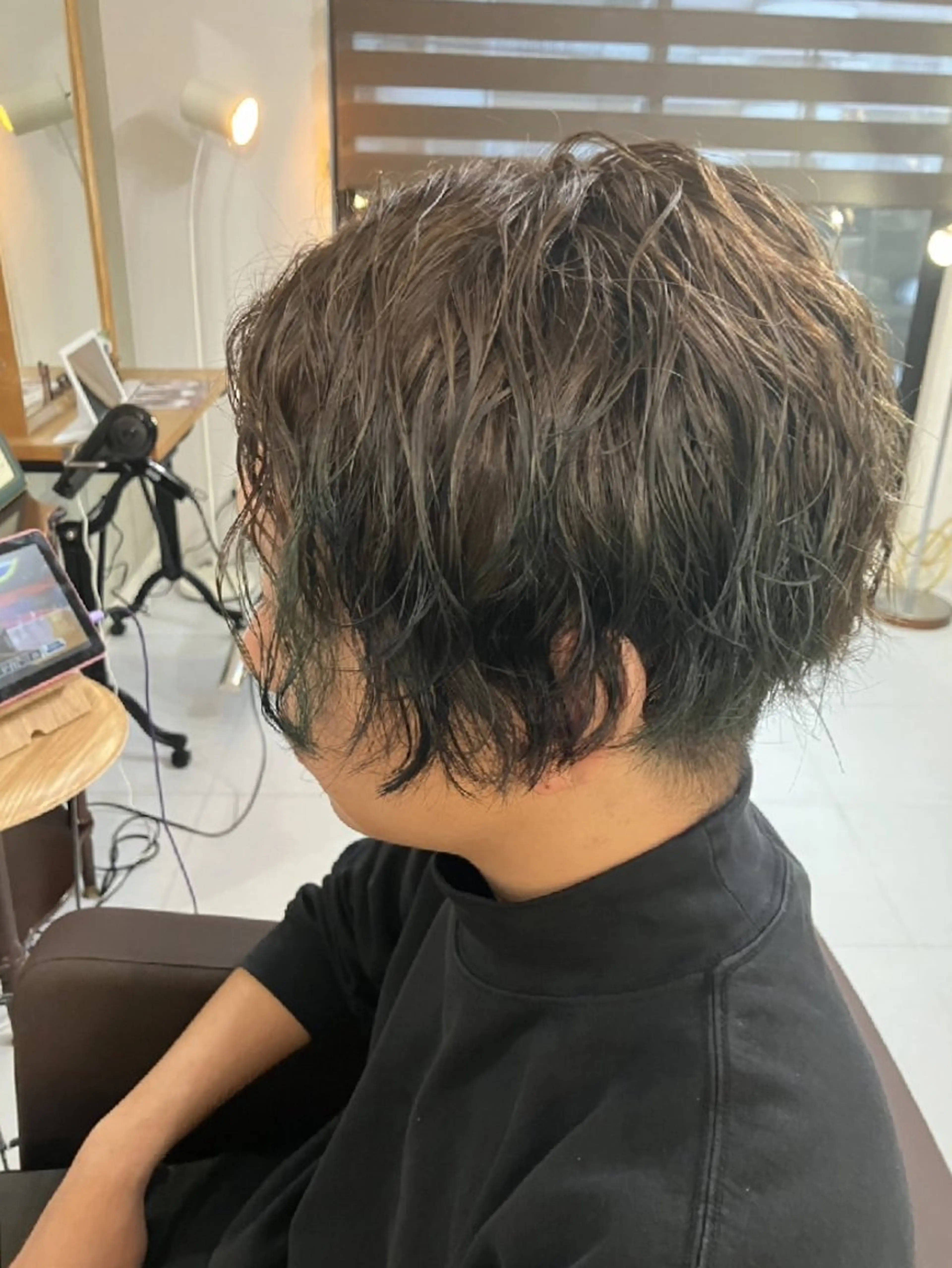 ショート パーマ メンズ カット パーマ トリートメント ma cherie 　naoのヘアスタイル