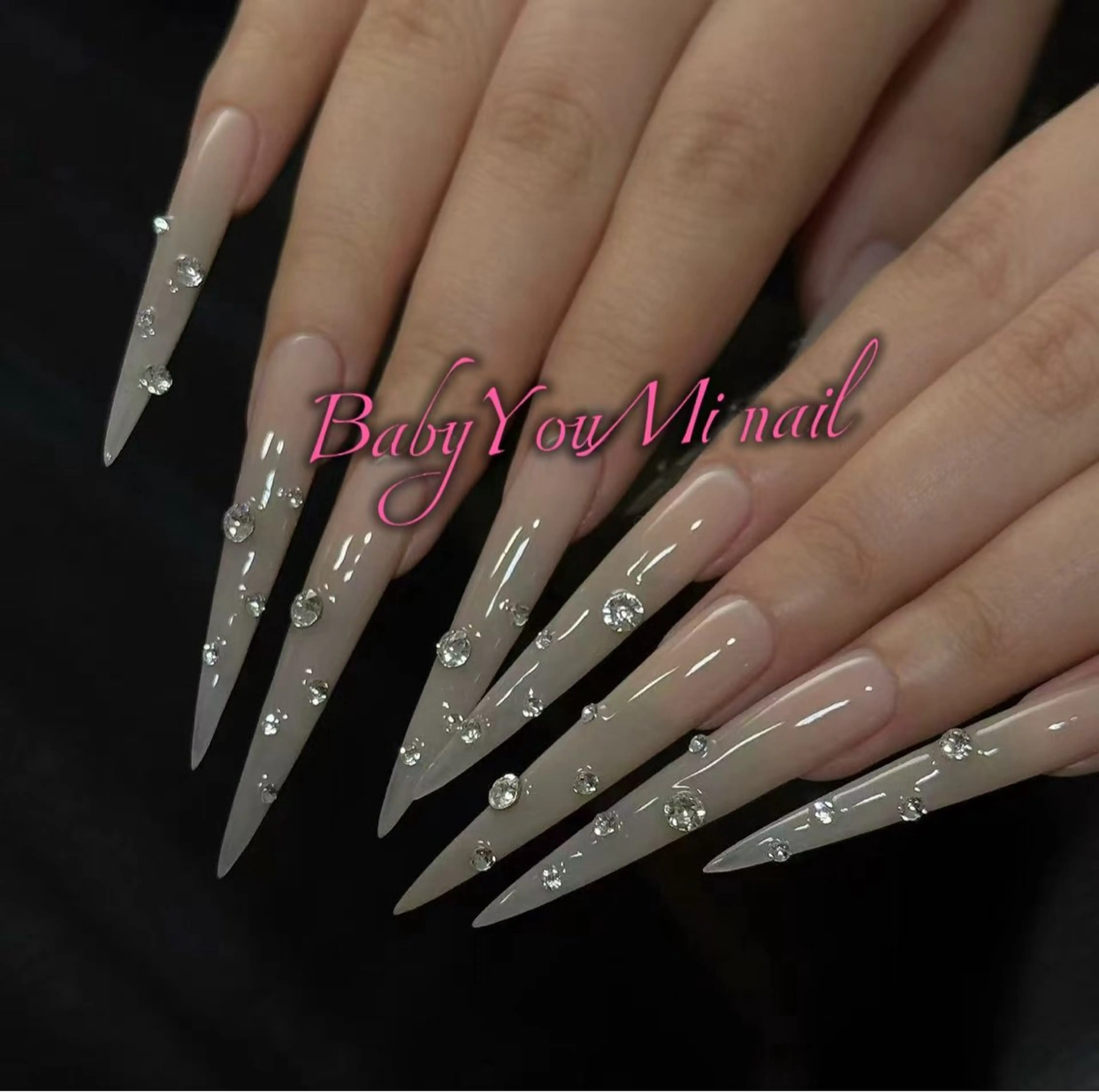 ネイル オーロラネイル チークネイル 成人式 フットネイル フレンチネイル ハンドネイル BabyYouMi nailのネイルデザイン