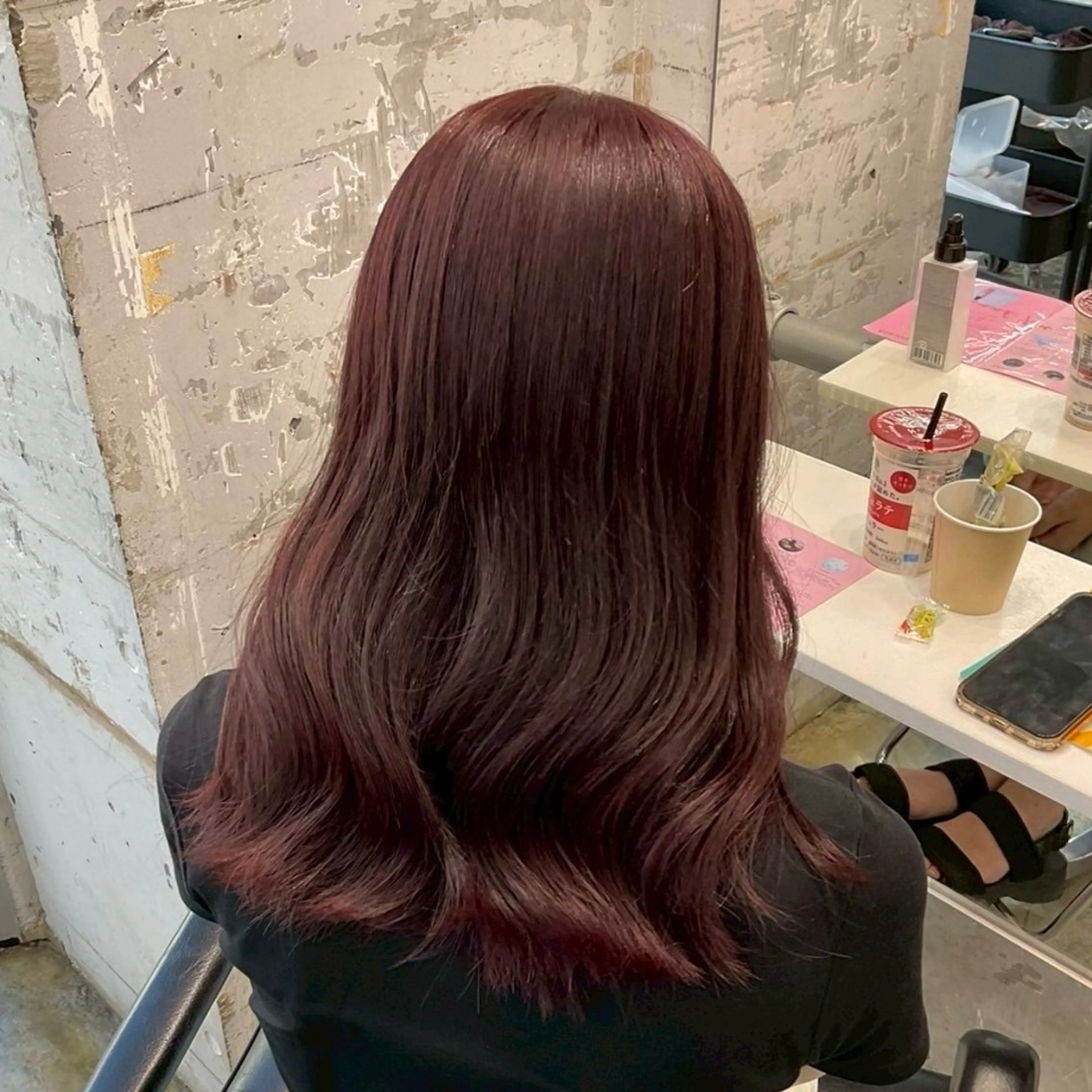 セミロング カラー ヘアカラー トリートメント ヘアセット ハイトーン💖 etsukiのヘアスタイル