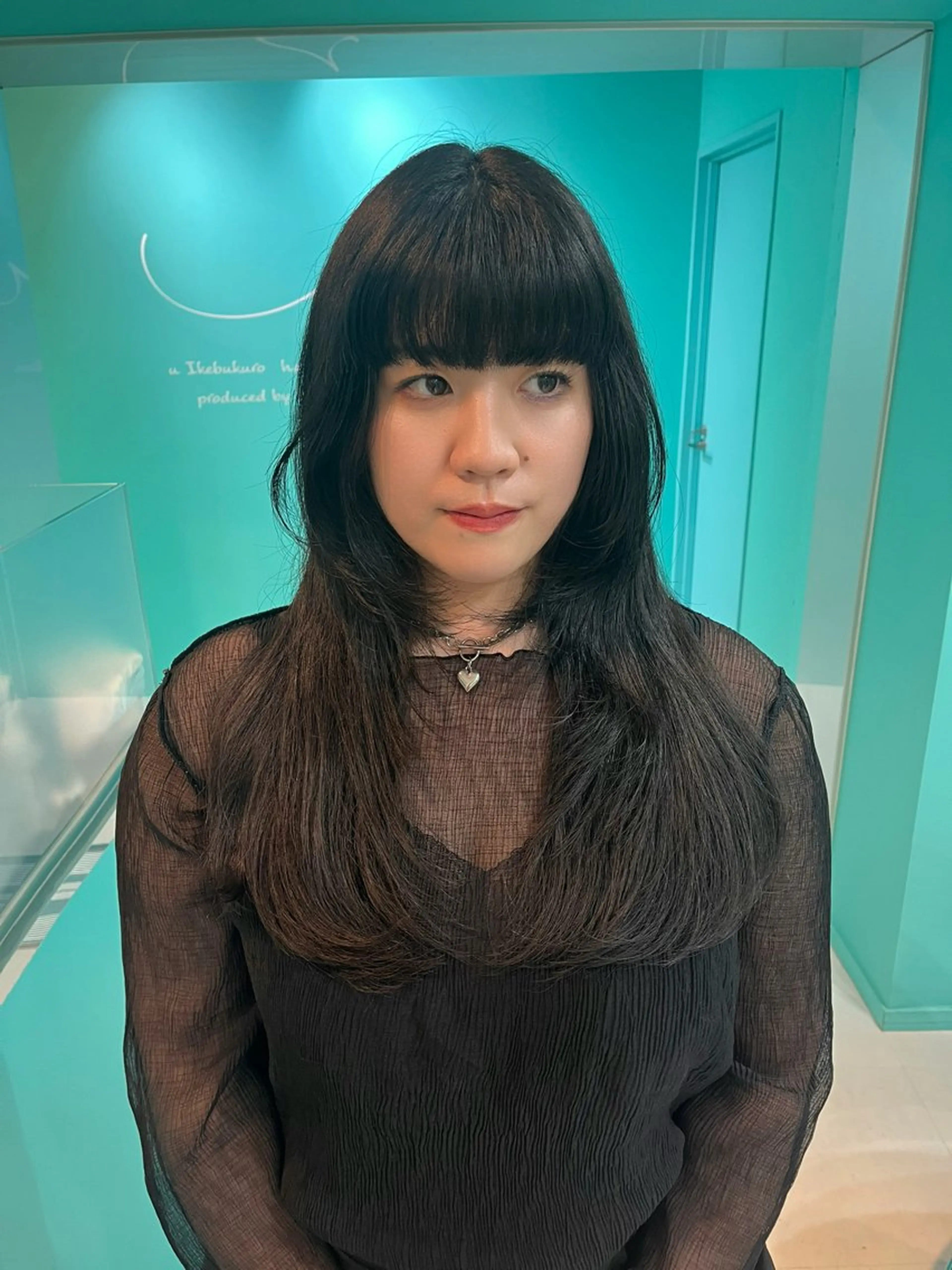 ロング 顔周りカット レイヤーカット カット Misaki/ レイヤー/ウルフのヘアスタイル