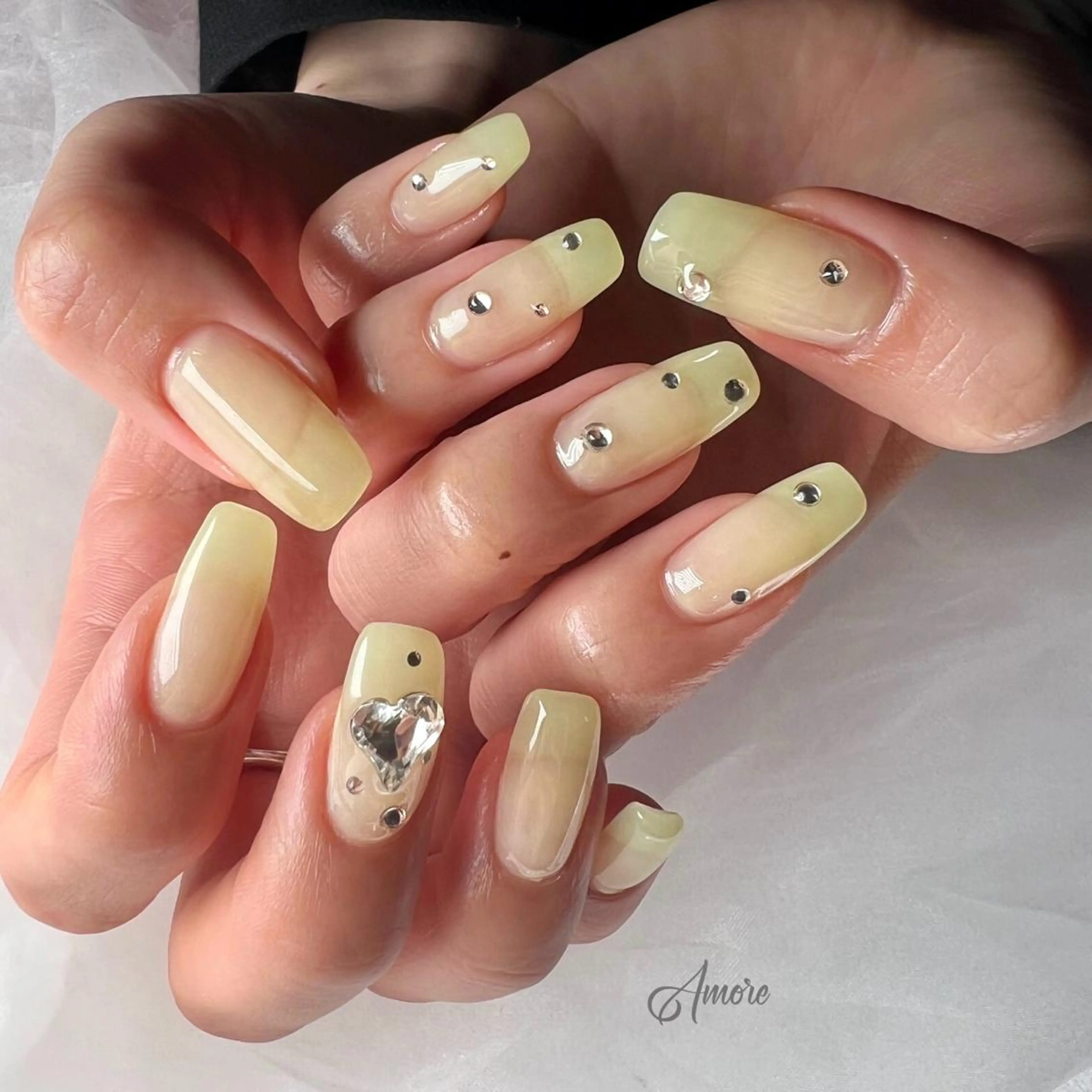 ネイル ジェルネイル 韓国ネイル パラジェル 夏ネイル You kyehwaのネイルデザイン