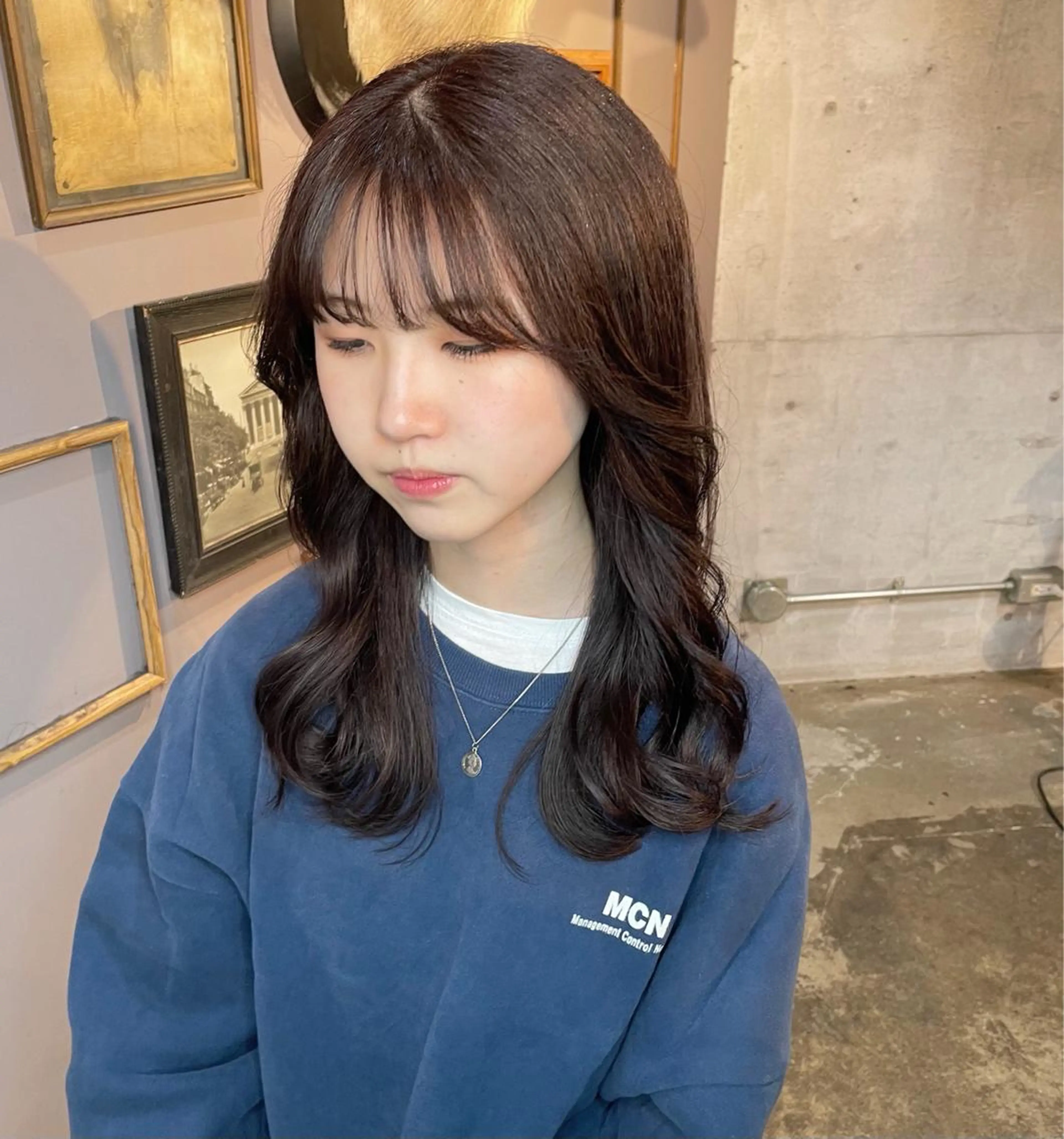 ロング カラー ラベンダーカラー STELLA 小林優真のヘアスタイル