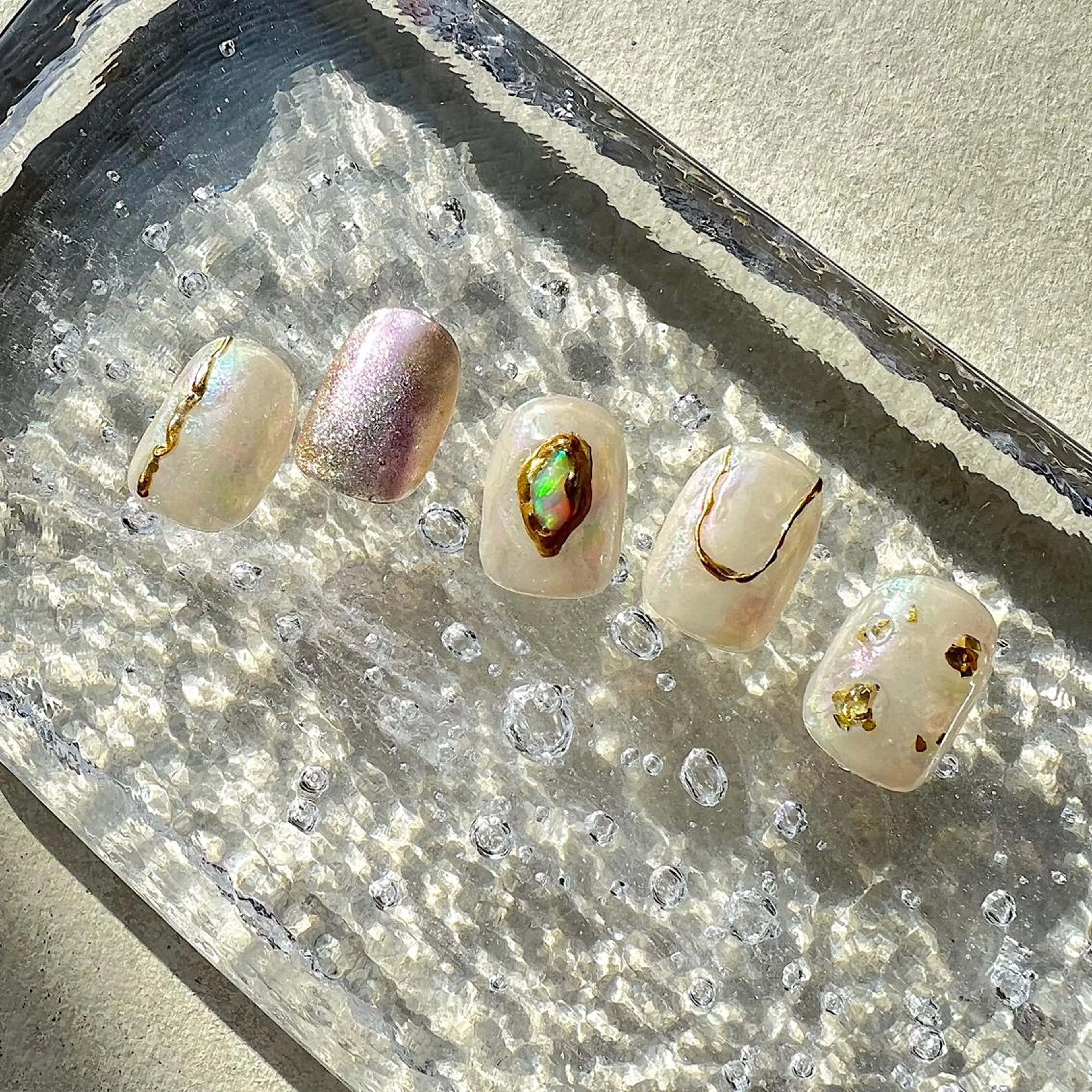 ネイル ニュアンスネイル ショートネイル gemickle nailのネイルデザイン