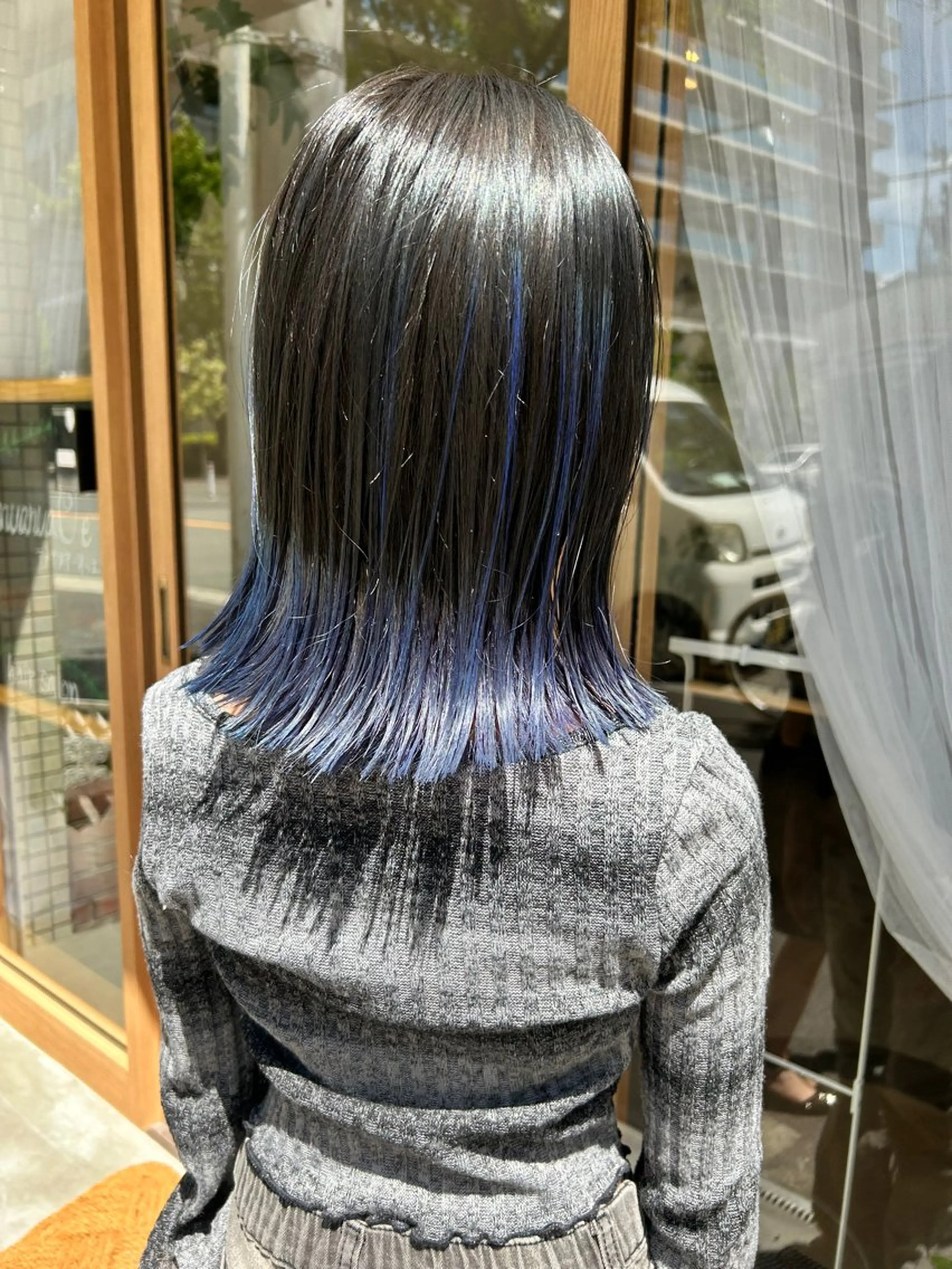 ミディアム カラー キッズ ブルーカラー ハイライトカラー ハイライト Anuanua’Oe 🌿misa🌿のヘアスタイル