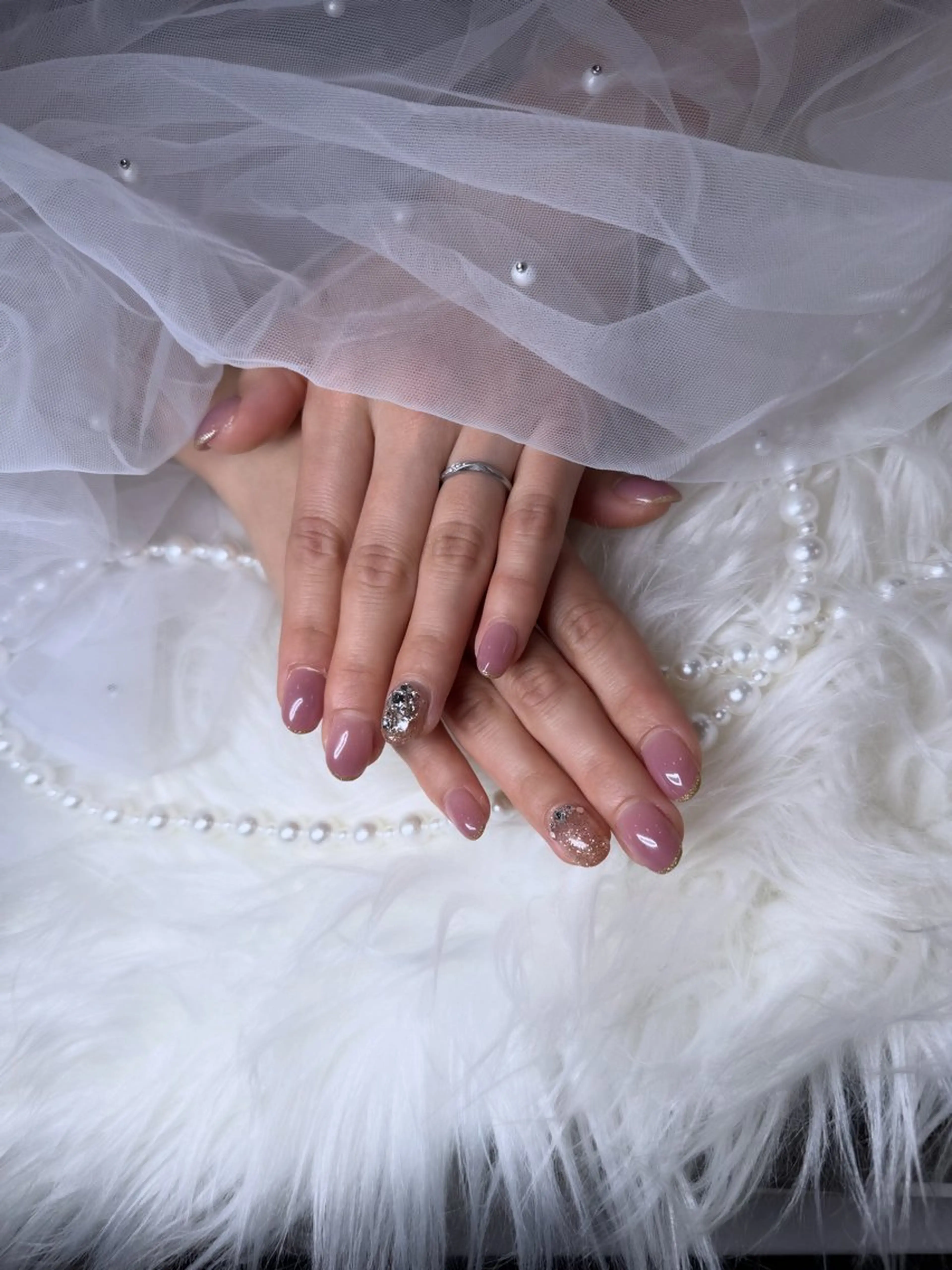 ネイル スカルプネイル シンプルネイル ハンドネイル ꕤ︎︎牧野 麻衣ꕤ︎︎のネイルデザイン