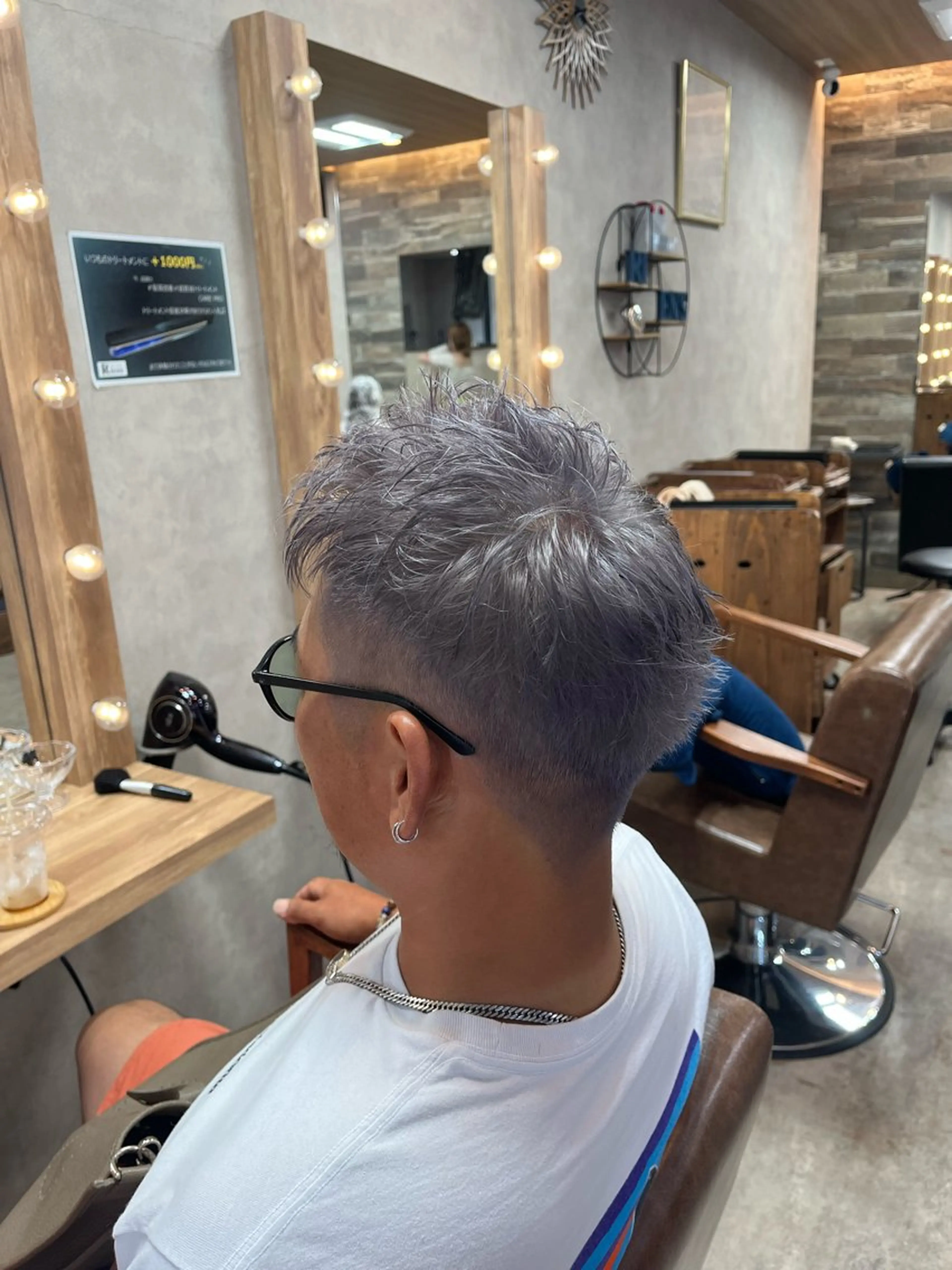 ショート カット ヘアカラー RIENS xrea一樹のヘアスタイル