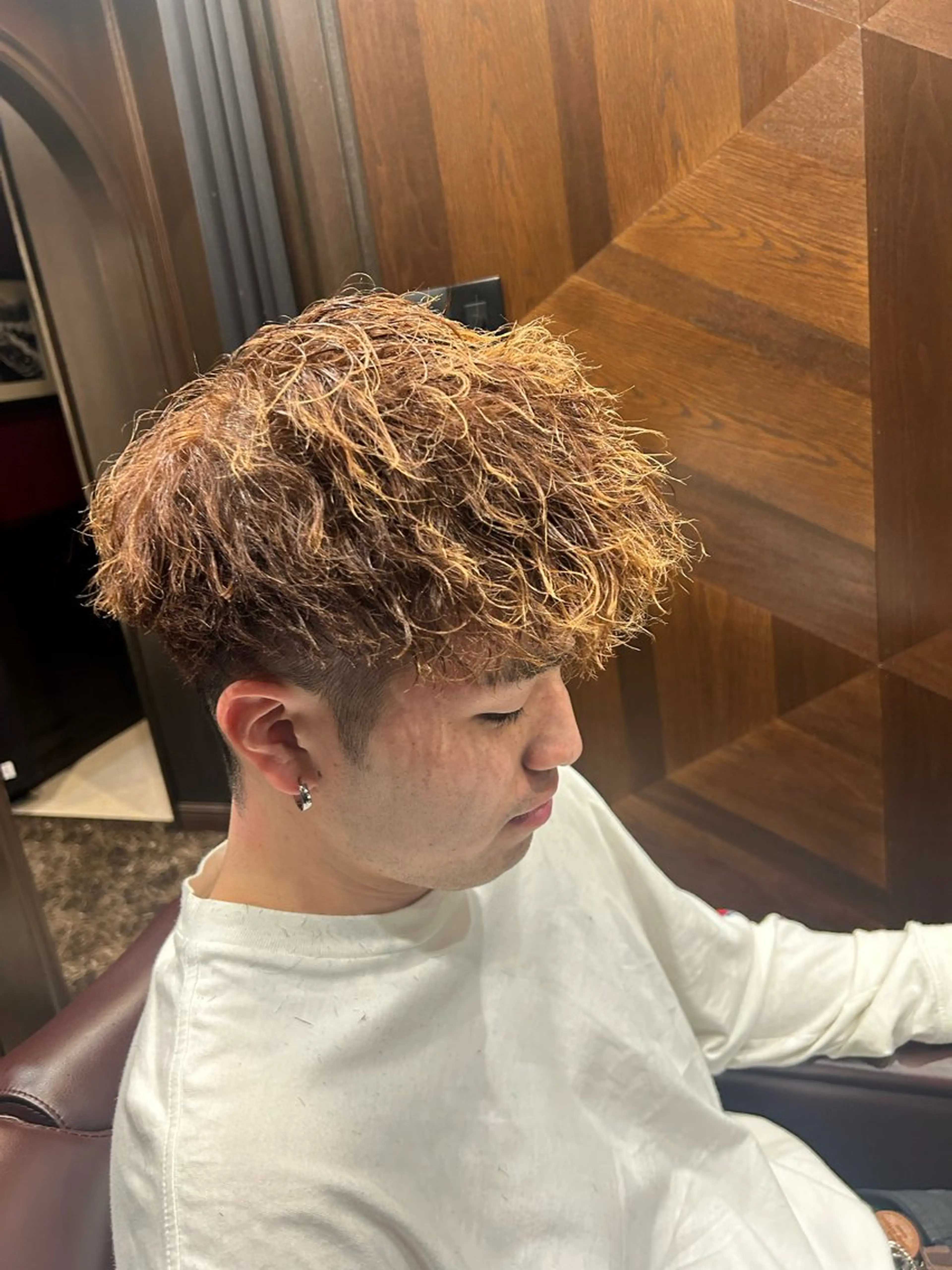 ミディアム メンズ 雫石 憲資のヘアスタイル
